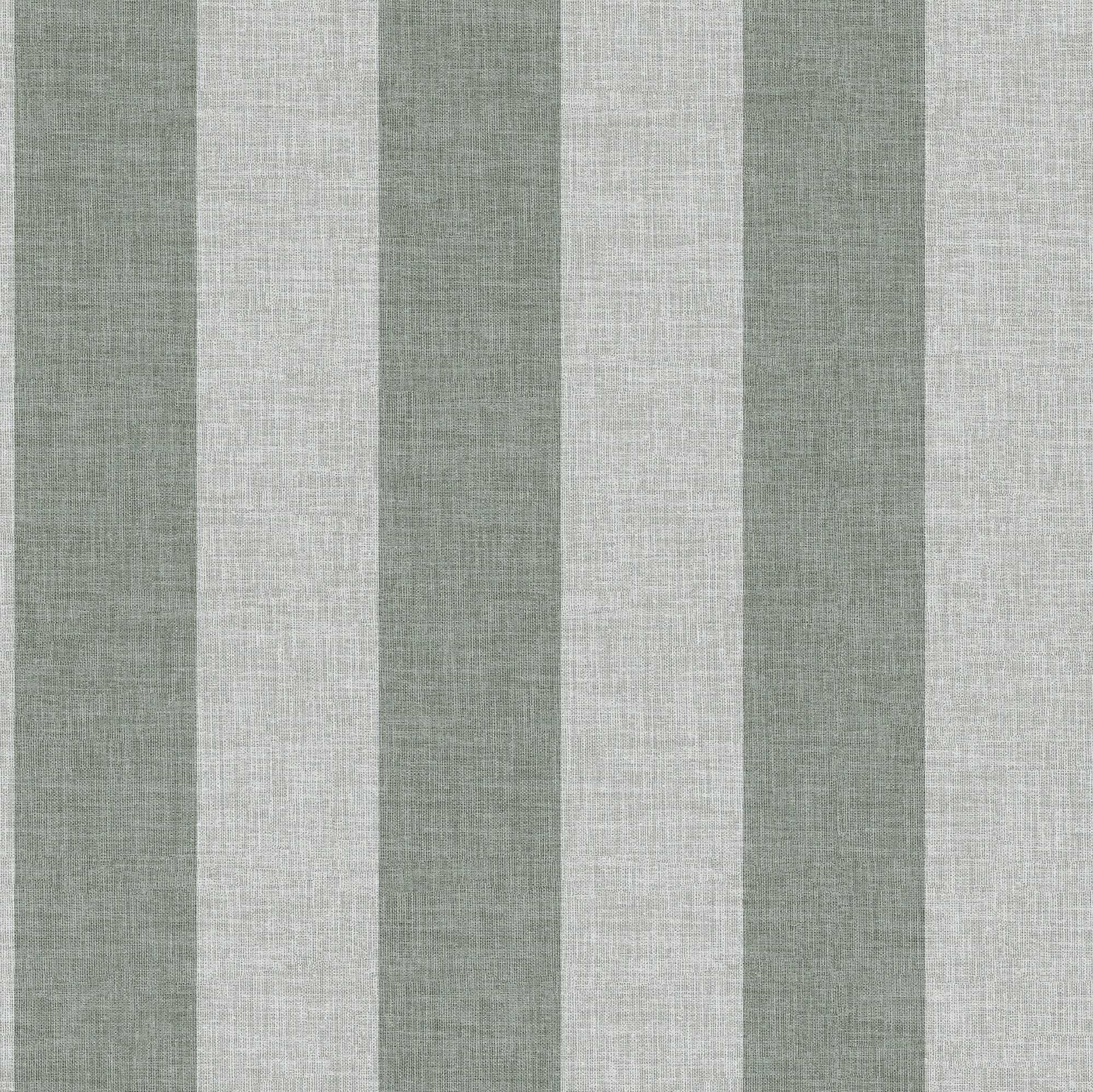 Antibes Linen Stripes Green Wallpaper