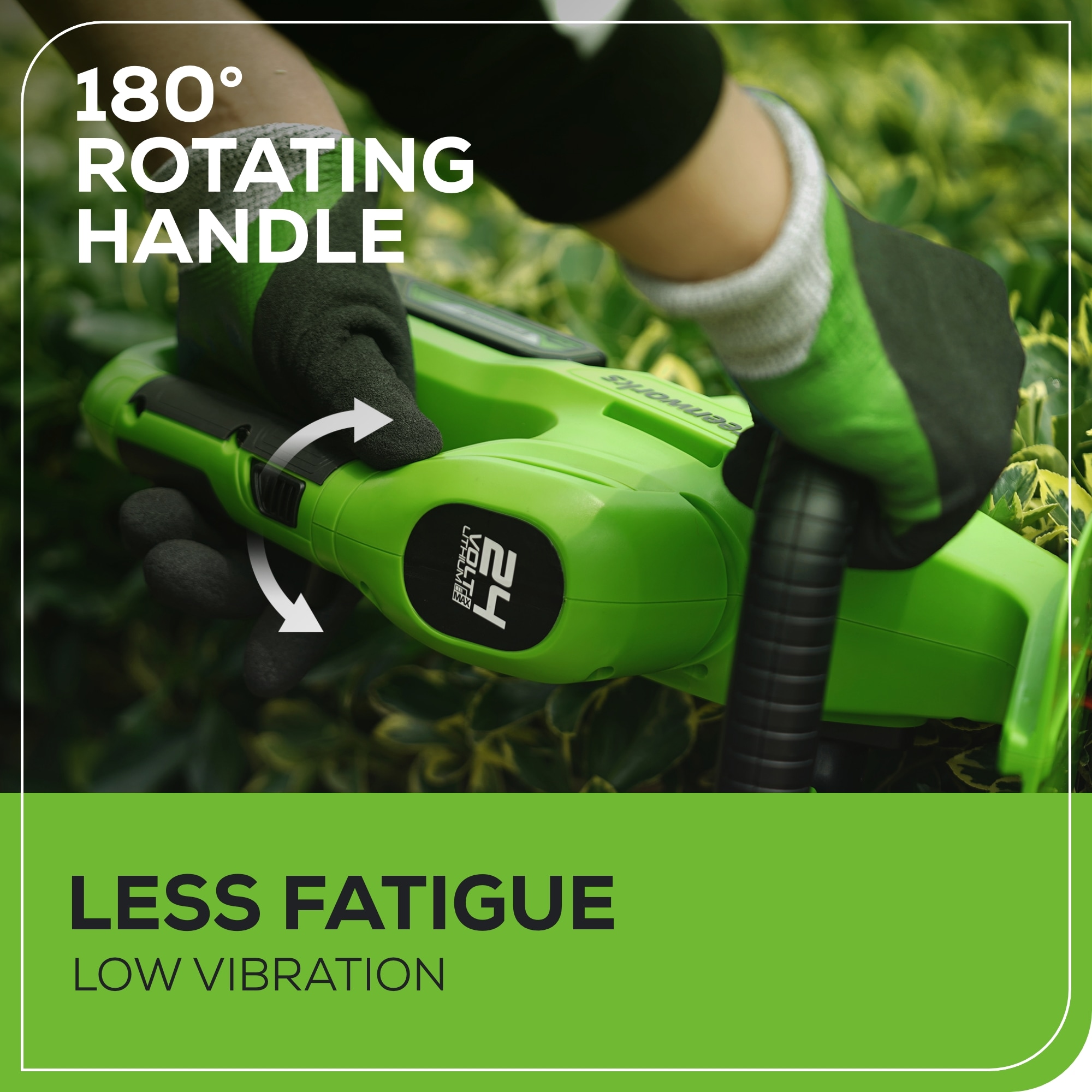 Greenworks HT24B1515 Cordless-Hedge-Trimmers - View #5