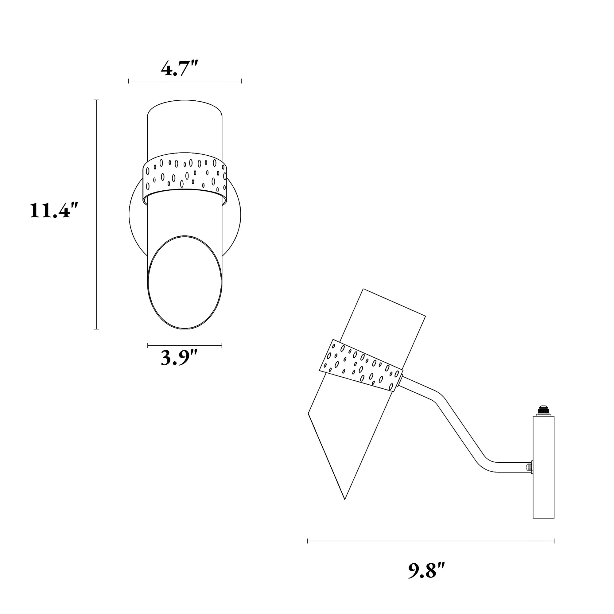 LNC HL506201WG Outdoor-Wall-Lighting - View #5