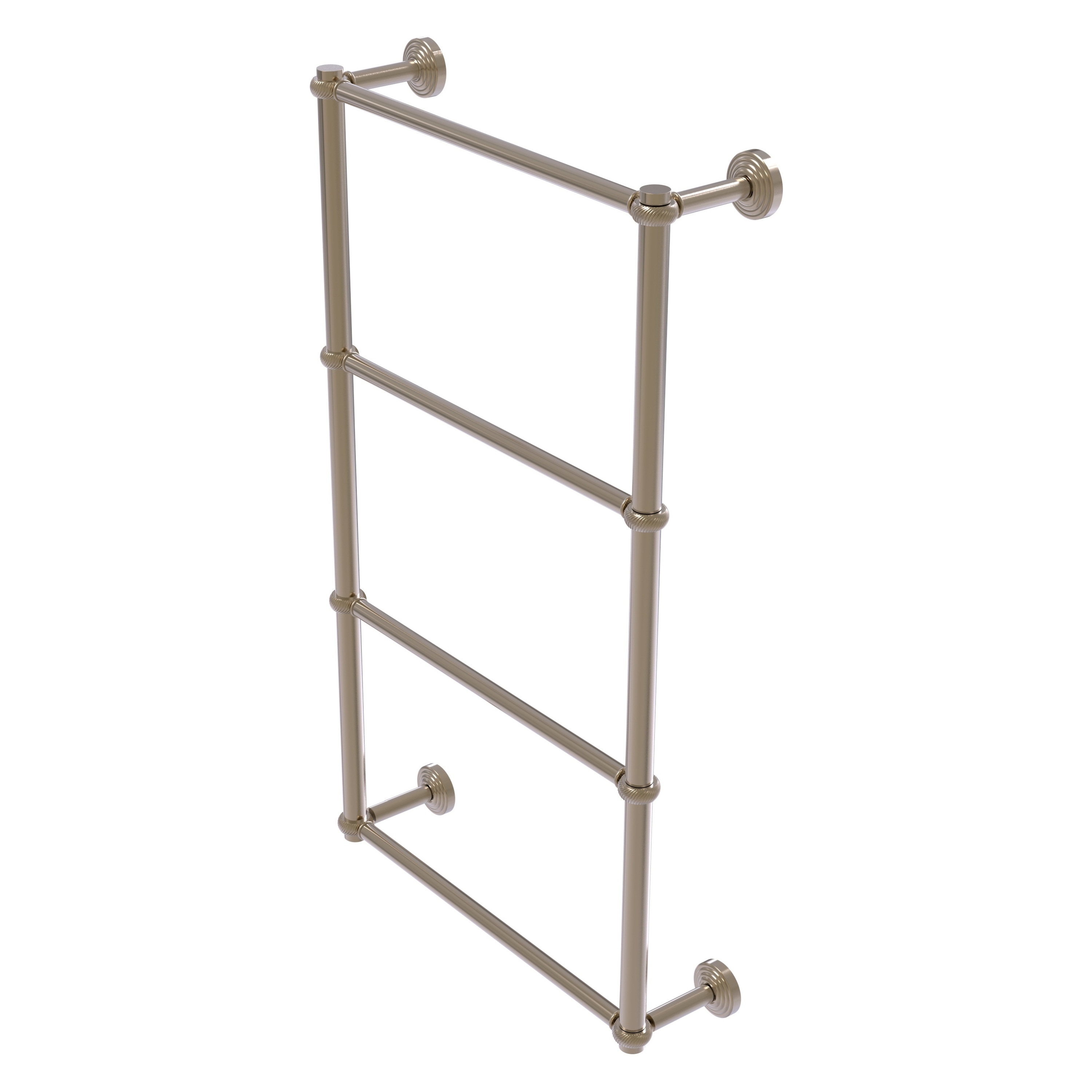 Allied Brass WP-28T-24-PEW Waverly Place 24-in double Antique Pewter Wall mount 4-tier Towel Bar