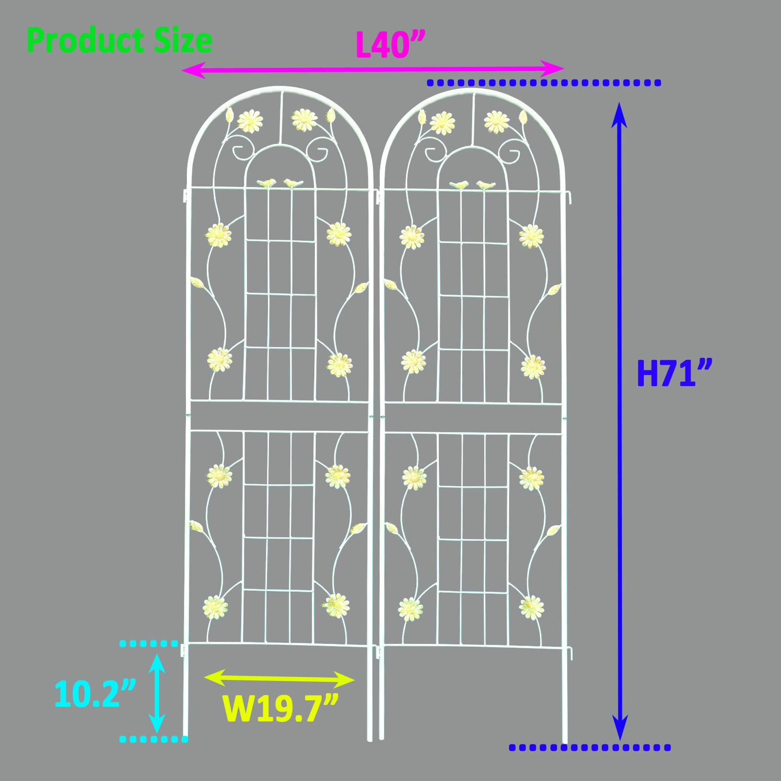 Damerin AGOP-40 Garden-Trellis - View #2