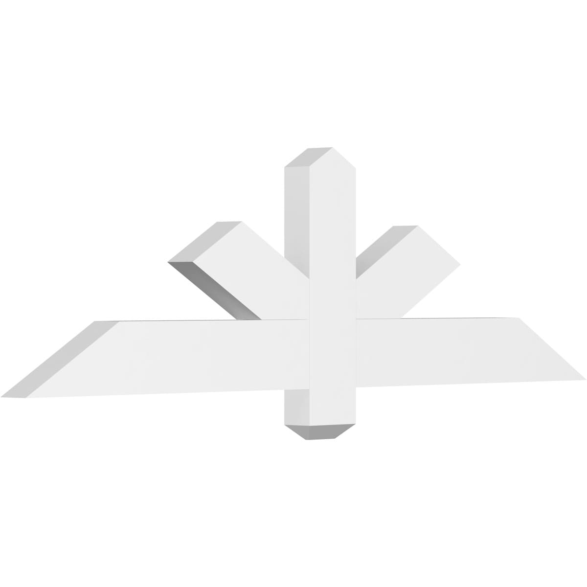 Ekena Millwork GBP048X14X0204KEN00 Kennewick White PVC Gable bracket