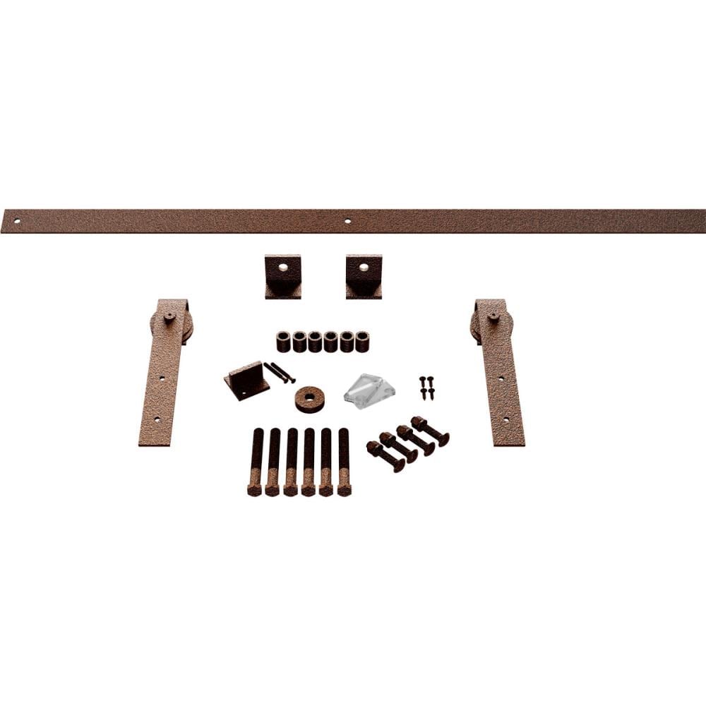 Goldberg Brothers GB60014H54CV 64-in Copper Vein Indoor J-strap Single Double Barn door hardware kit