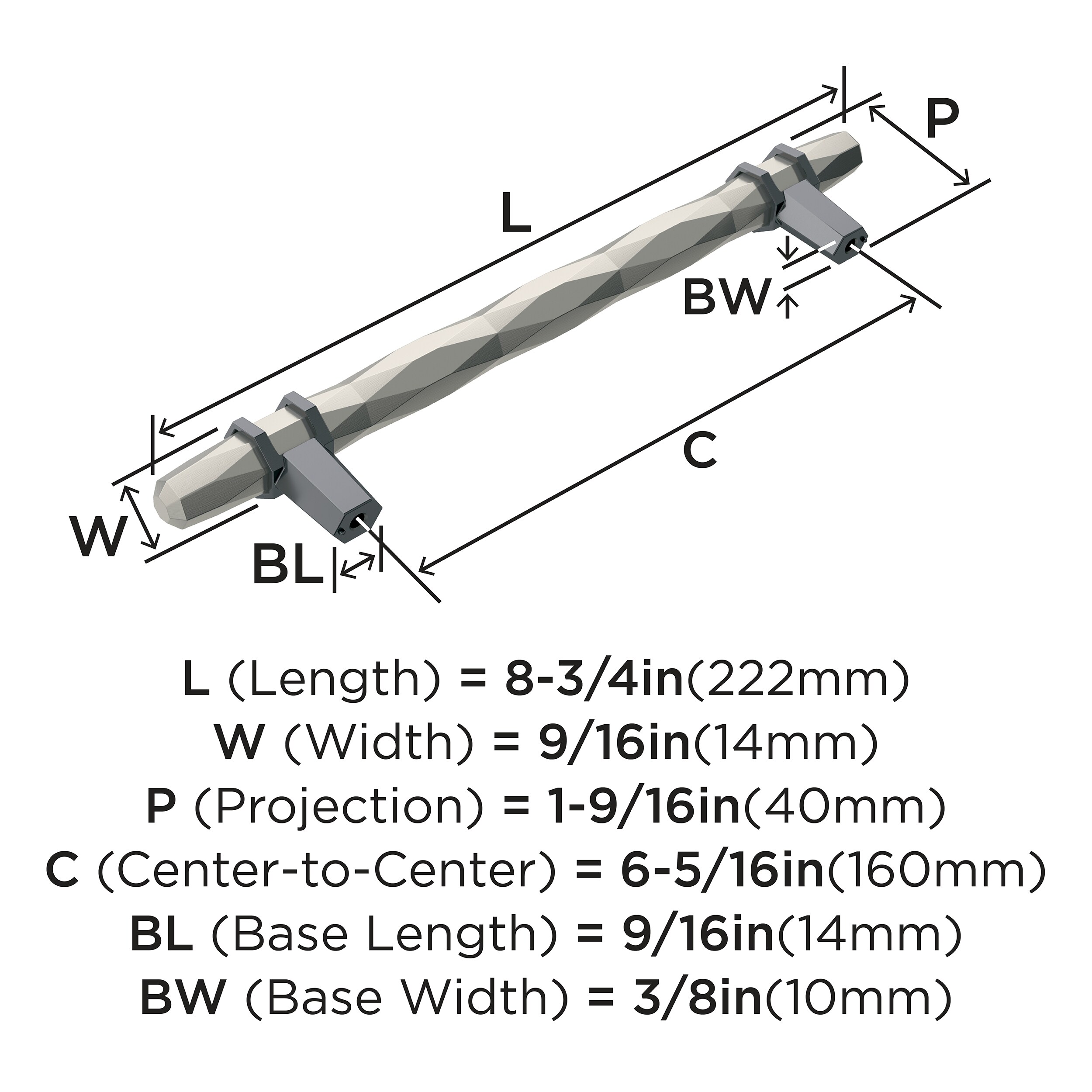 Amerock BP36650G10BCR Cabinet-Pulls - View #4
