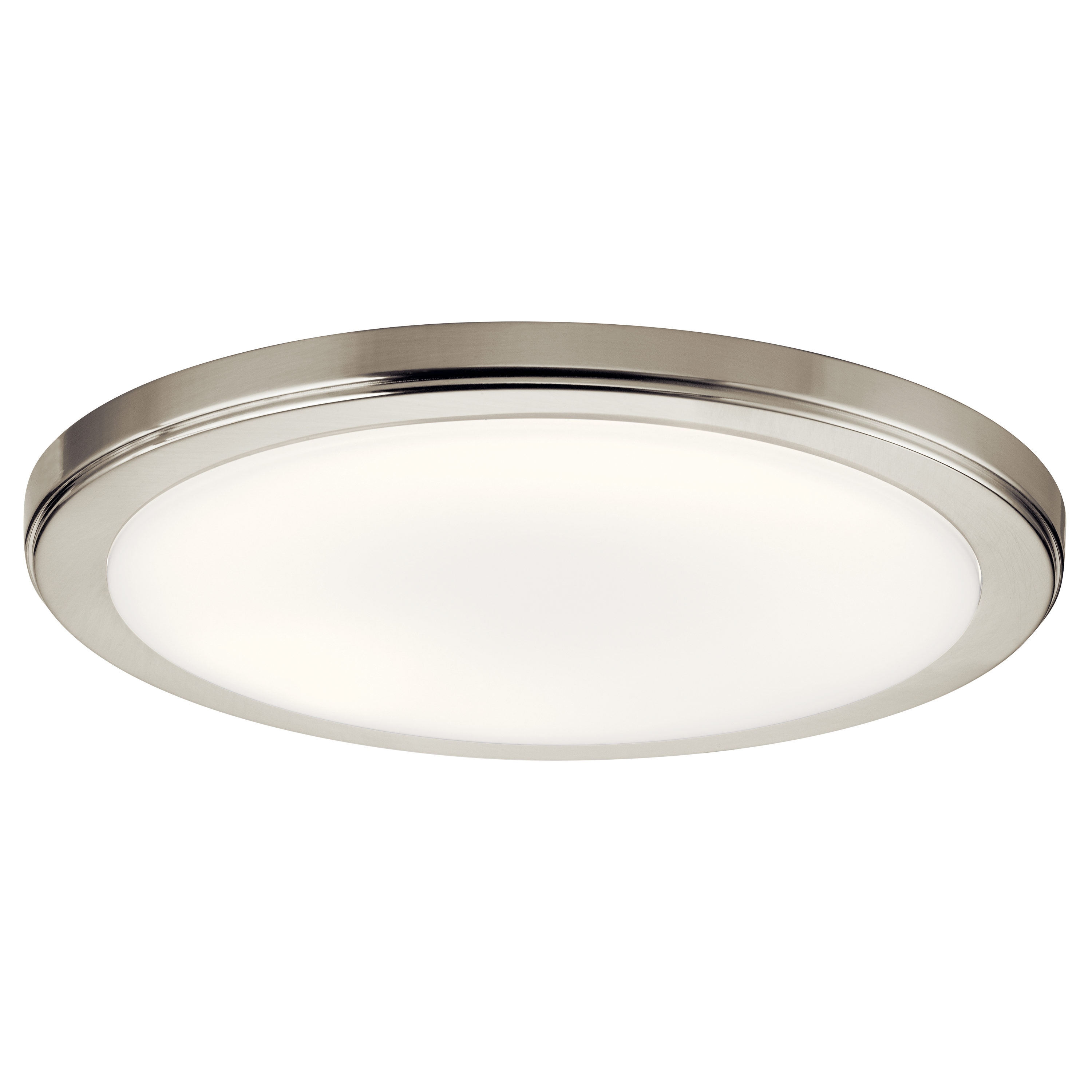 Kichler 44248NILED30 Zeo 1 -Light 13-in Brushed Nickel Flush Mount Light