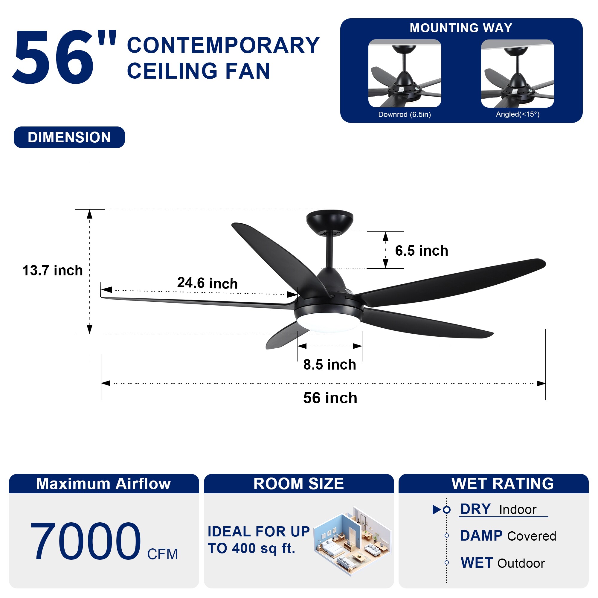 YUHAO LSDC1103BK562 Ceiling-Fans - View #5