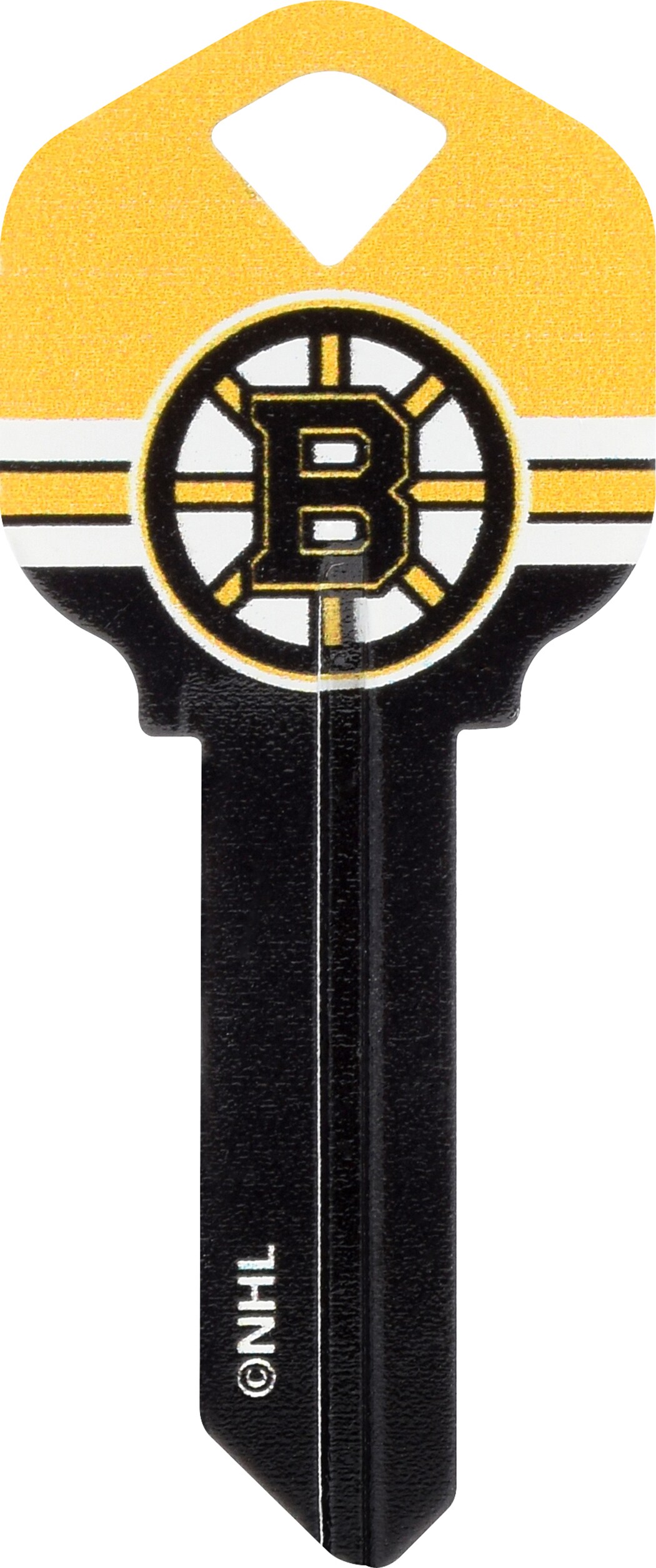Hillman 94017 Boston Bruins Multicolored Blank Brass House/Entry Key Blank