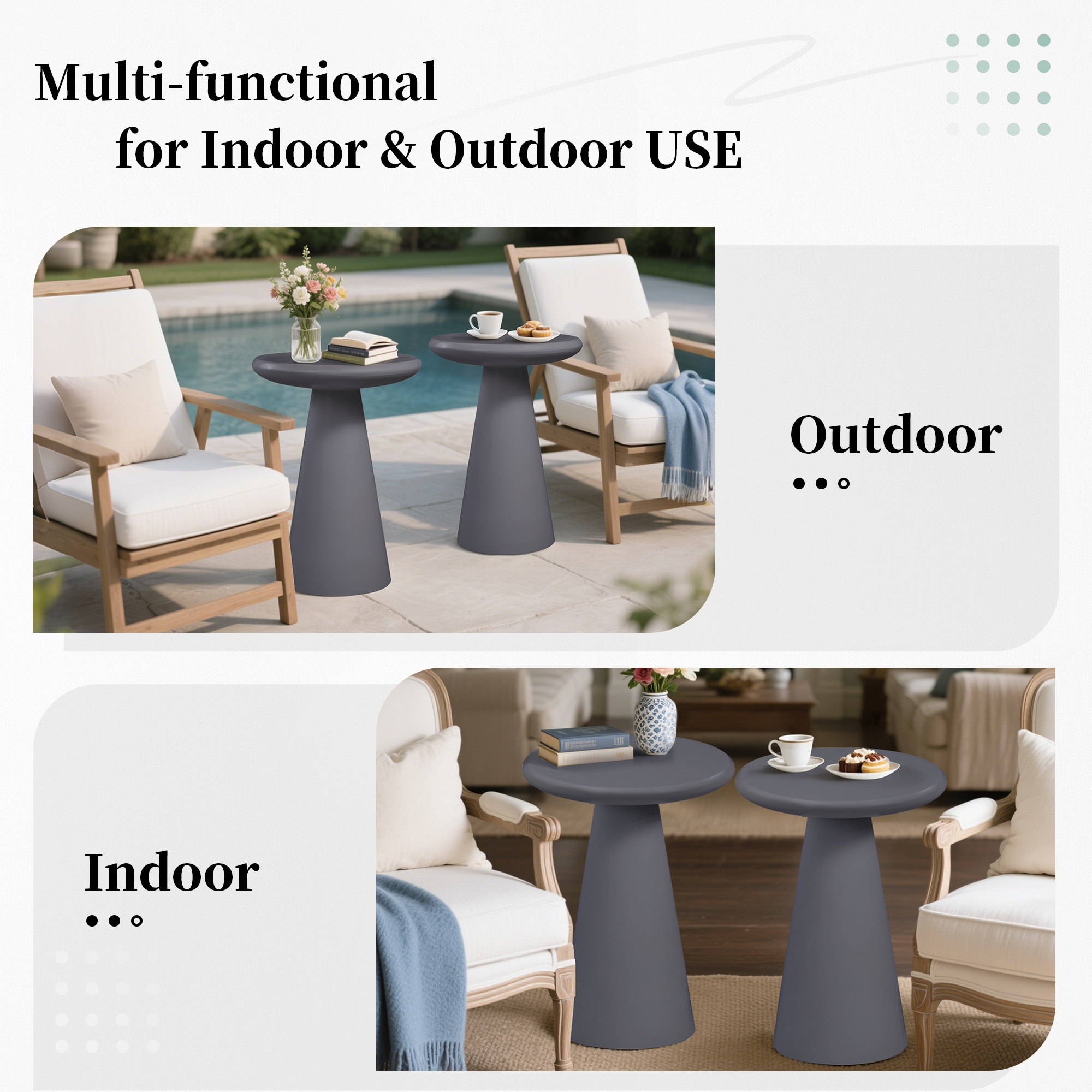 UPHA PL-BZMG-DK-2PC End-Tables - View #4
