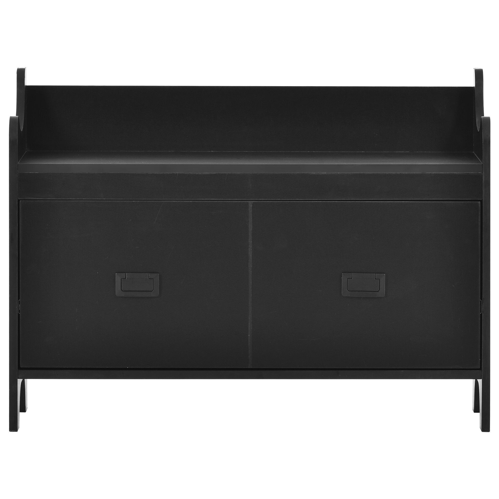 Yiekholo Modern 78.7-in Black Composite Hall Tree