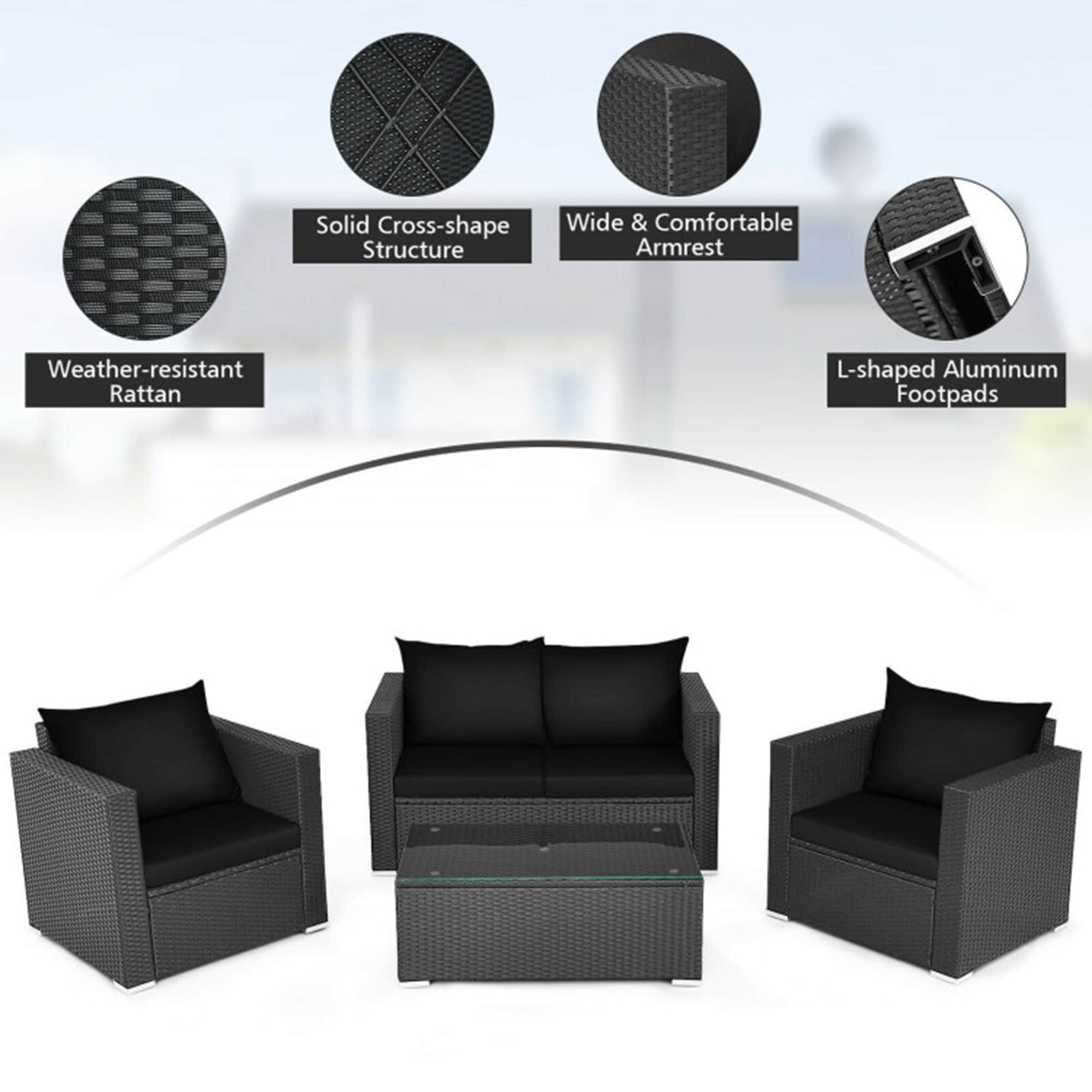 Mondawe MD010BK Patio-Conversation-Sets - View #5