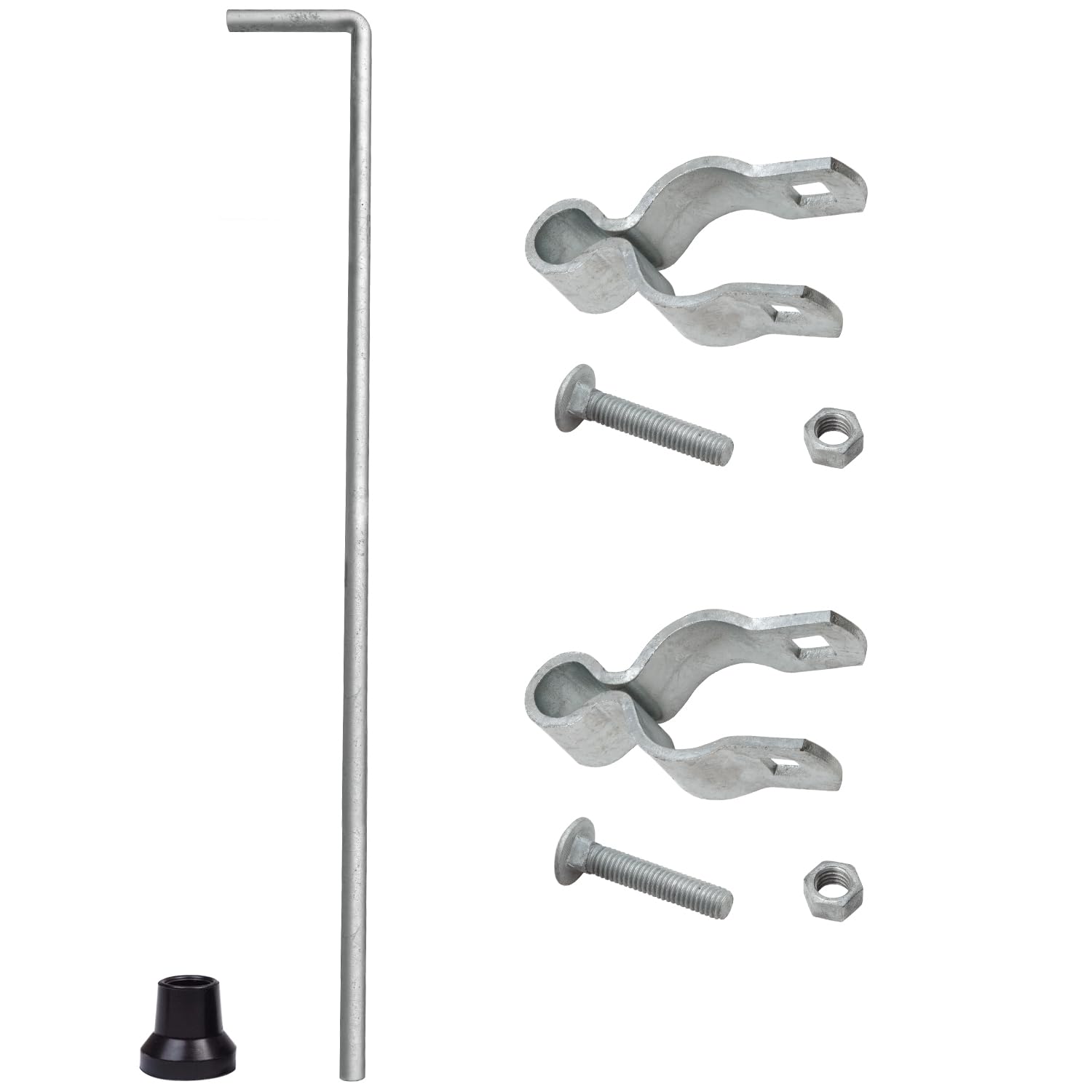 JVFCXXV  Gate Drop Rod 36 inch Heavy Duty Cane Bolts Pin Latch for Single or Double Gate Fits One and Three Eighths Inch Gate Post