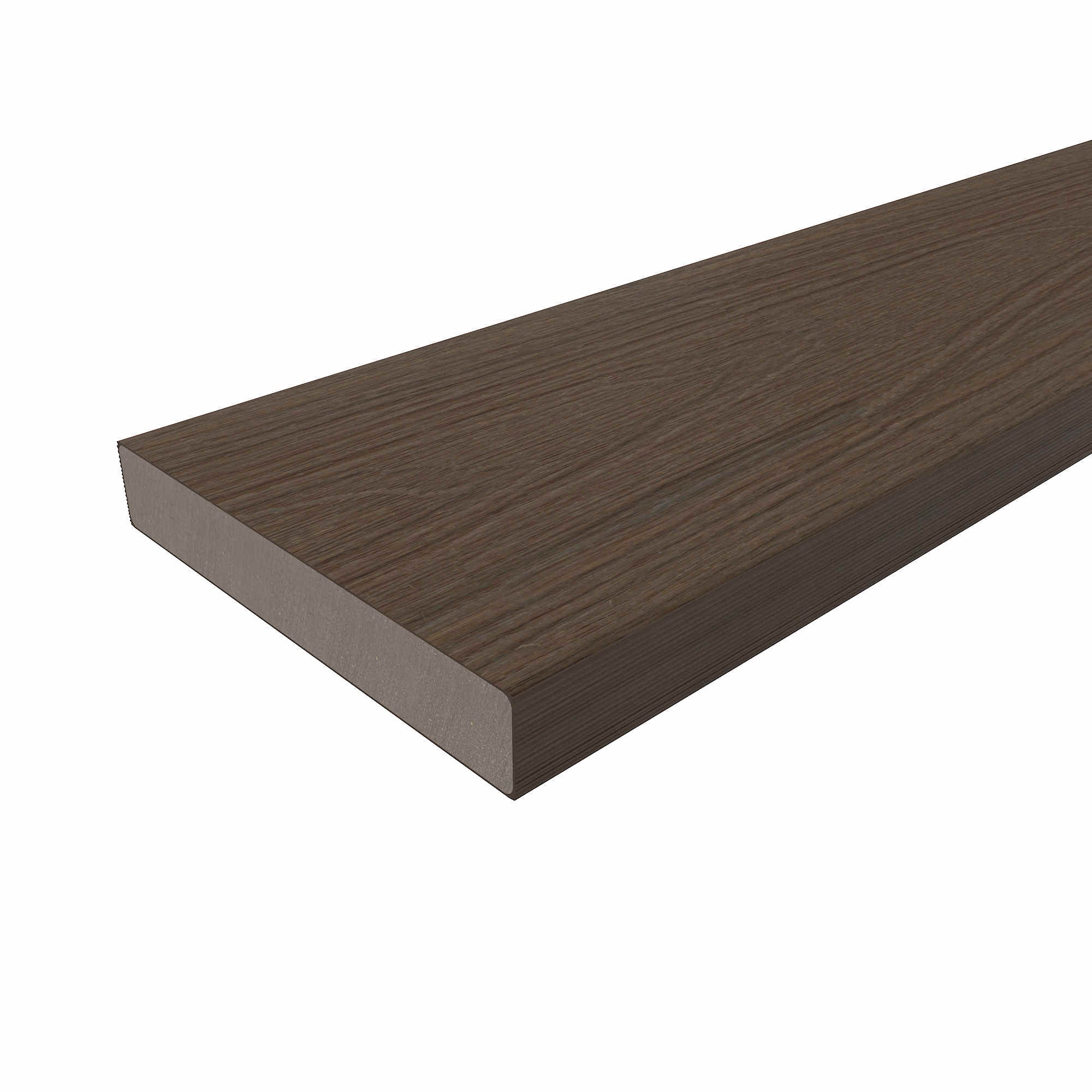 NewTechWood US07-16-G9-IP Cortes PLUS 1-in x 6-in x 16-ft Brazilian Ipe Square Composite Deck board