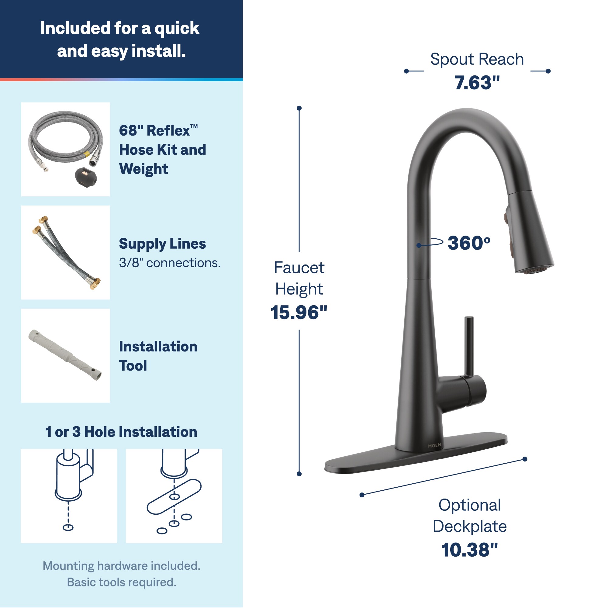 Moen 7864BL Kitchen-Faucets - Thumbnail View #3