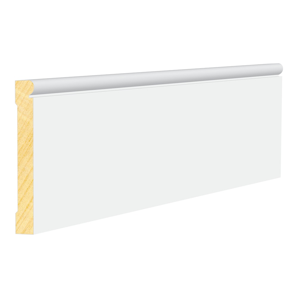 RELIABILT 750-PFJ10 9/16-in x 4-1/4-in x 10-ft Traditional Primed Pine 750 Baseboard