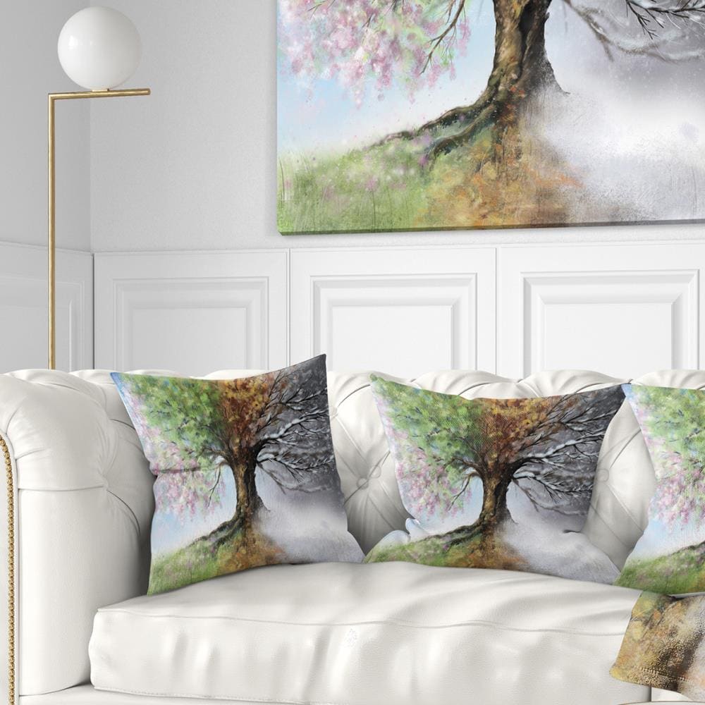 Designart CU9283-18-18 18-in x 18-in Green Indoor Decorative Pillow