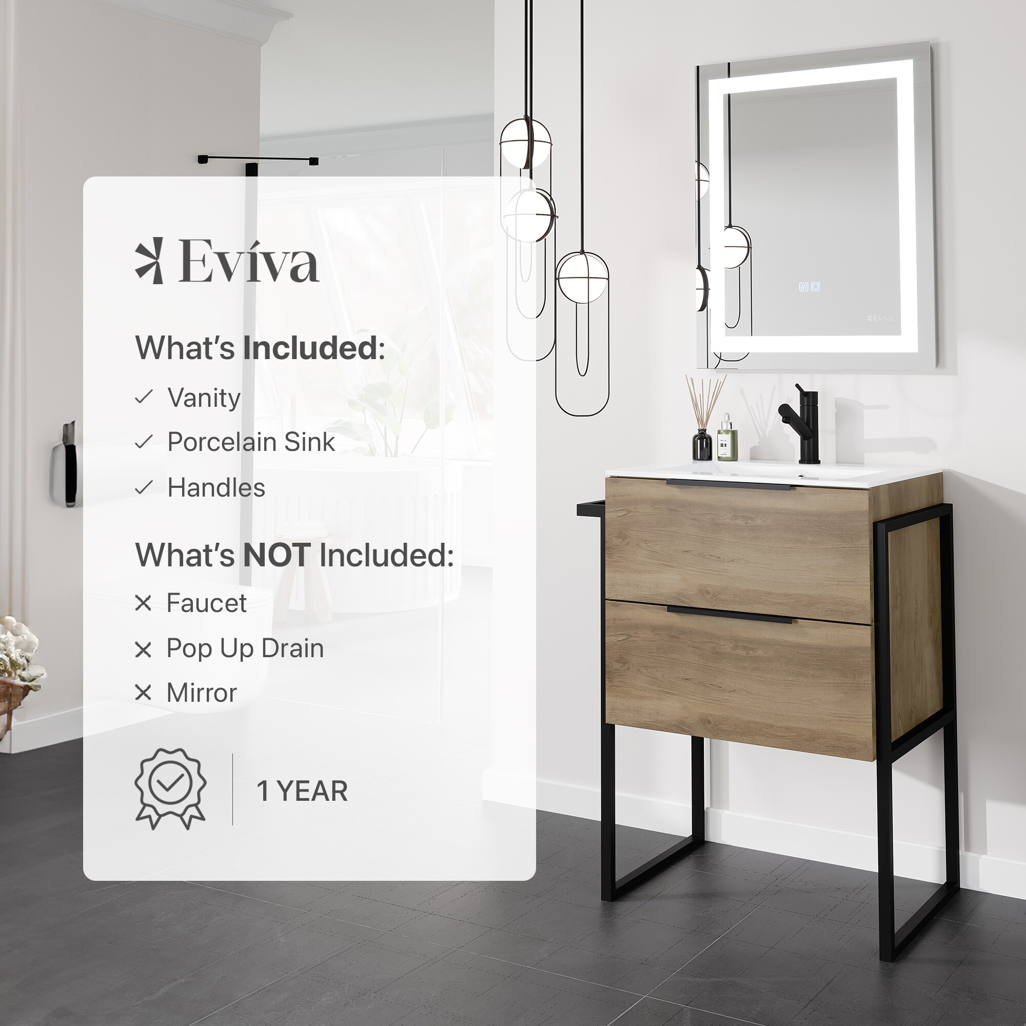 Eviva EVVN523-24NOK/LEGS Bath-Vanity-Combo - View #10