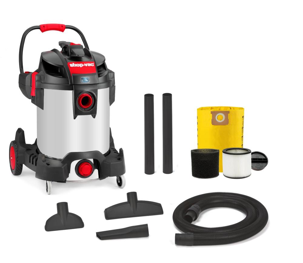 Shop-Vac® 12 Gallon* 6.5 Peak HP** Contractor Series Stainless Steel  Wet/Dry Vacuum with SVX2 Motor Technology