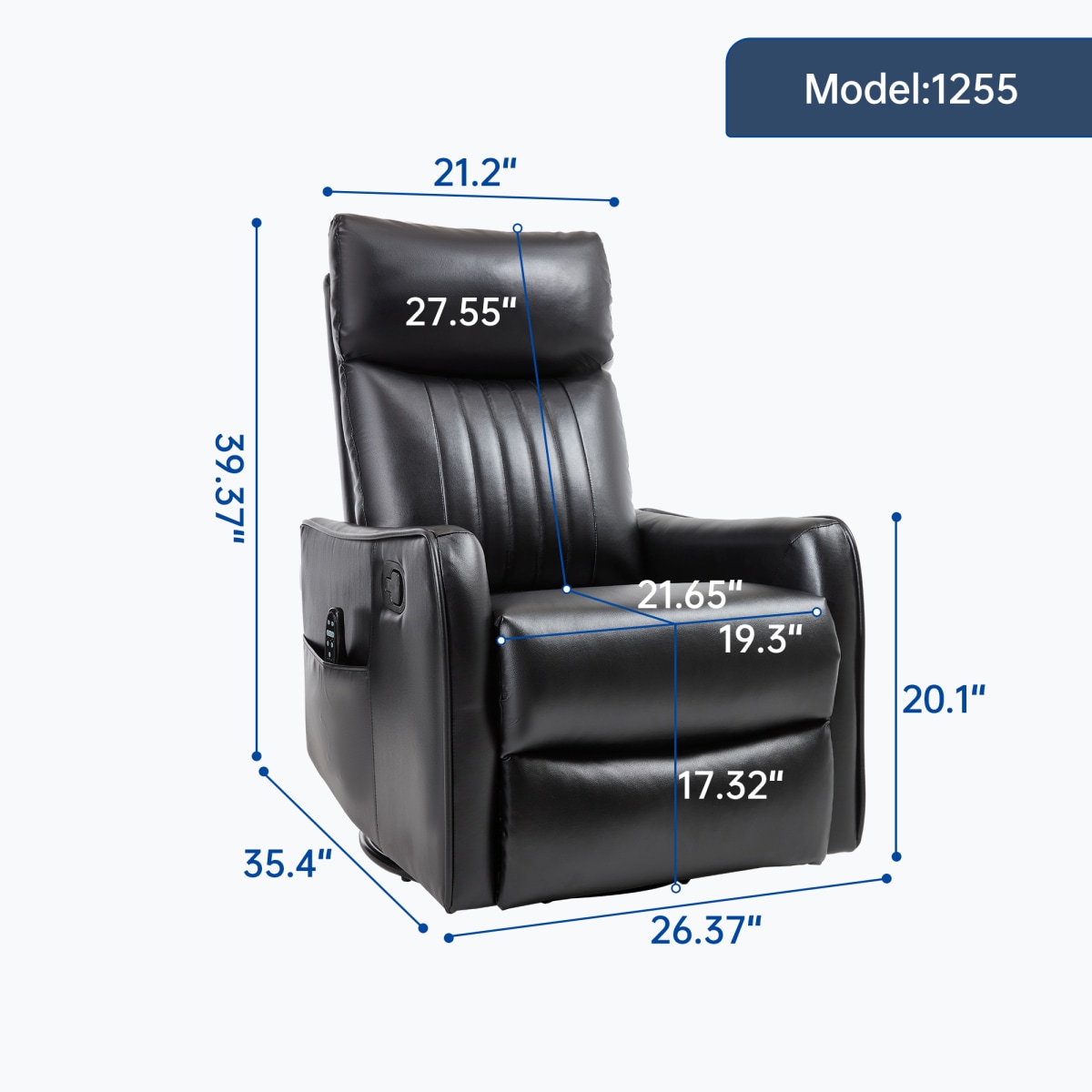 Streamdale Furniture W1803P321812 recliners - View #15