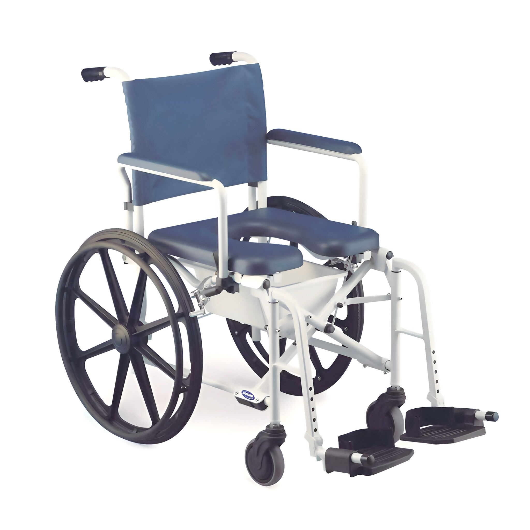 Invacare Mariner Rolling Shower Wheelchair with Commode - 16'' Seat Width - Self - Propelled