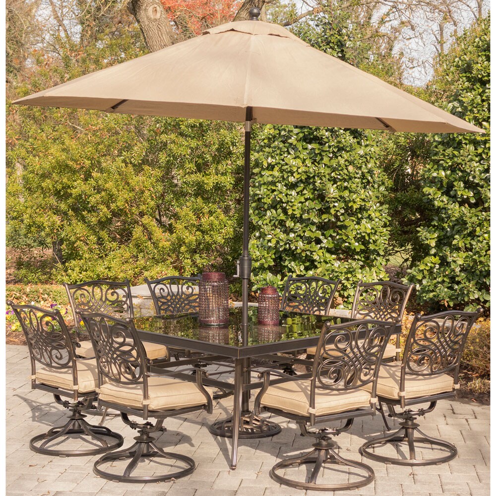 Hanover TRADDN9PCSWSQG-SU Patio-Dining-Sets - View #8