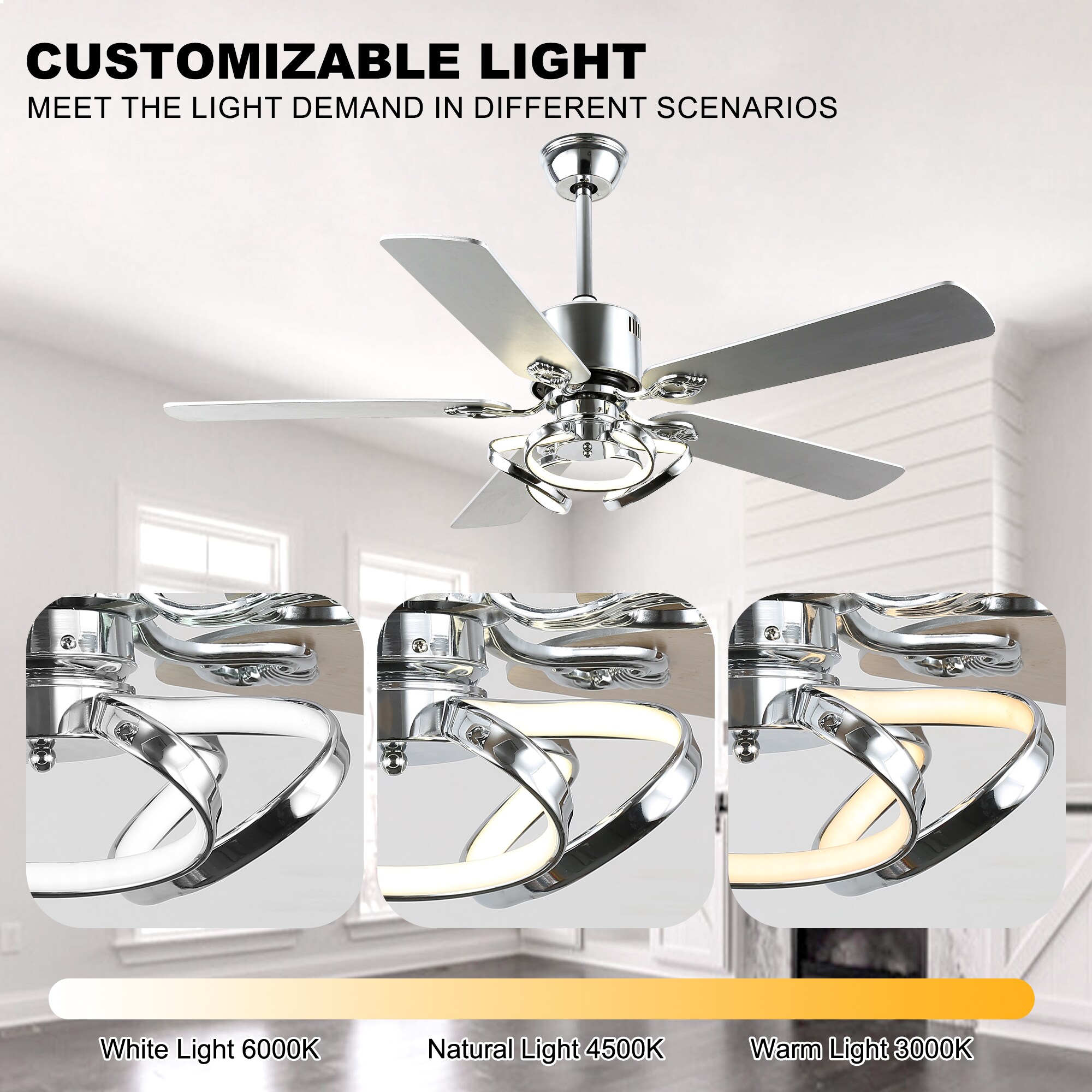 Oaks Decor DC5217OKEL-C Ceiling-Fans - View #11