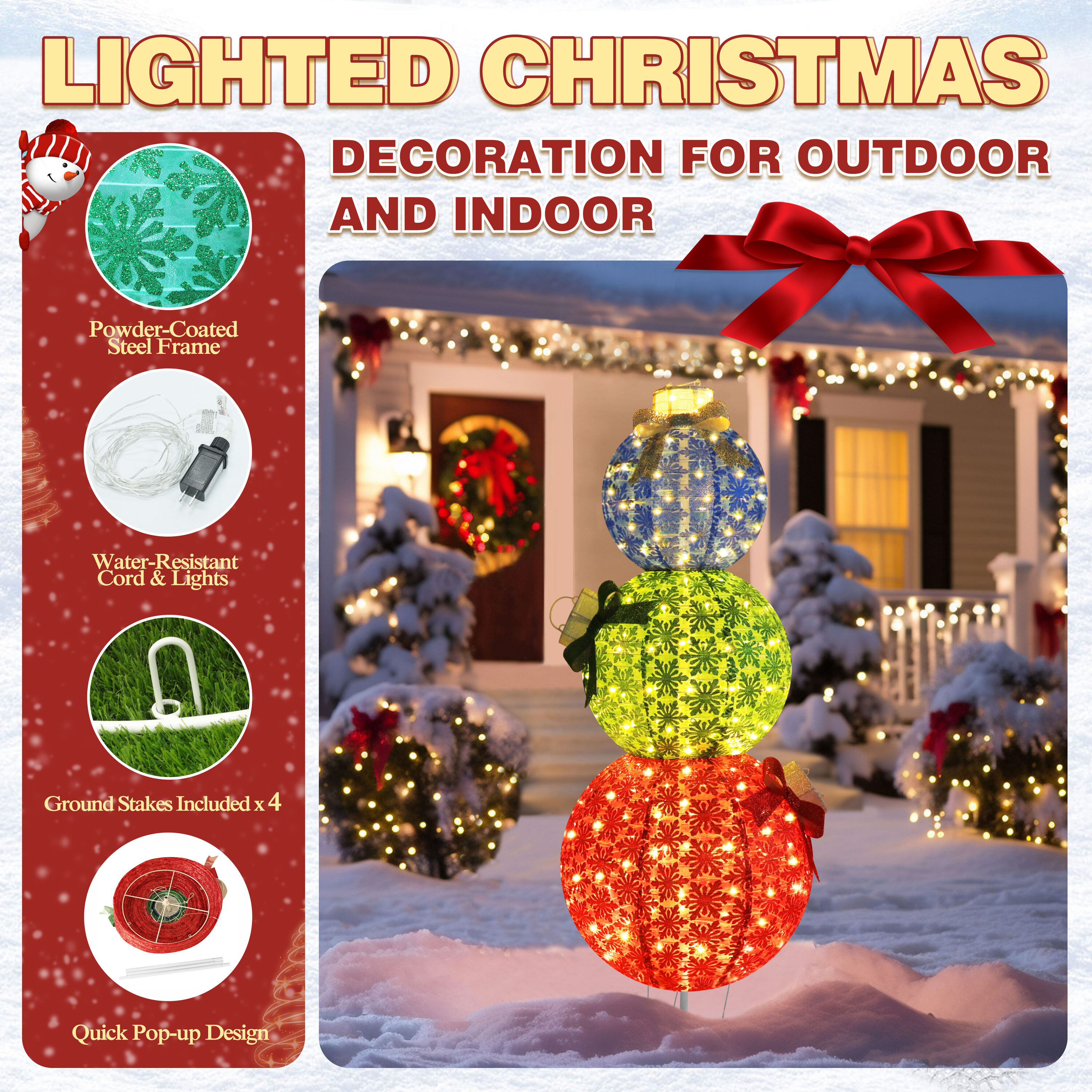 VEIKOUS PG0403-14-1 Outdoor-Christmas-Decor - View #4
