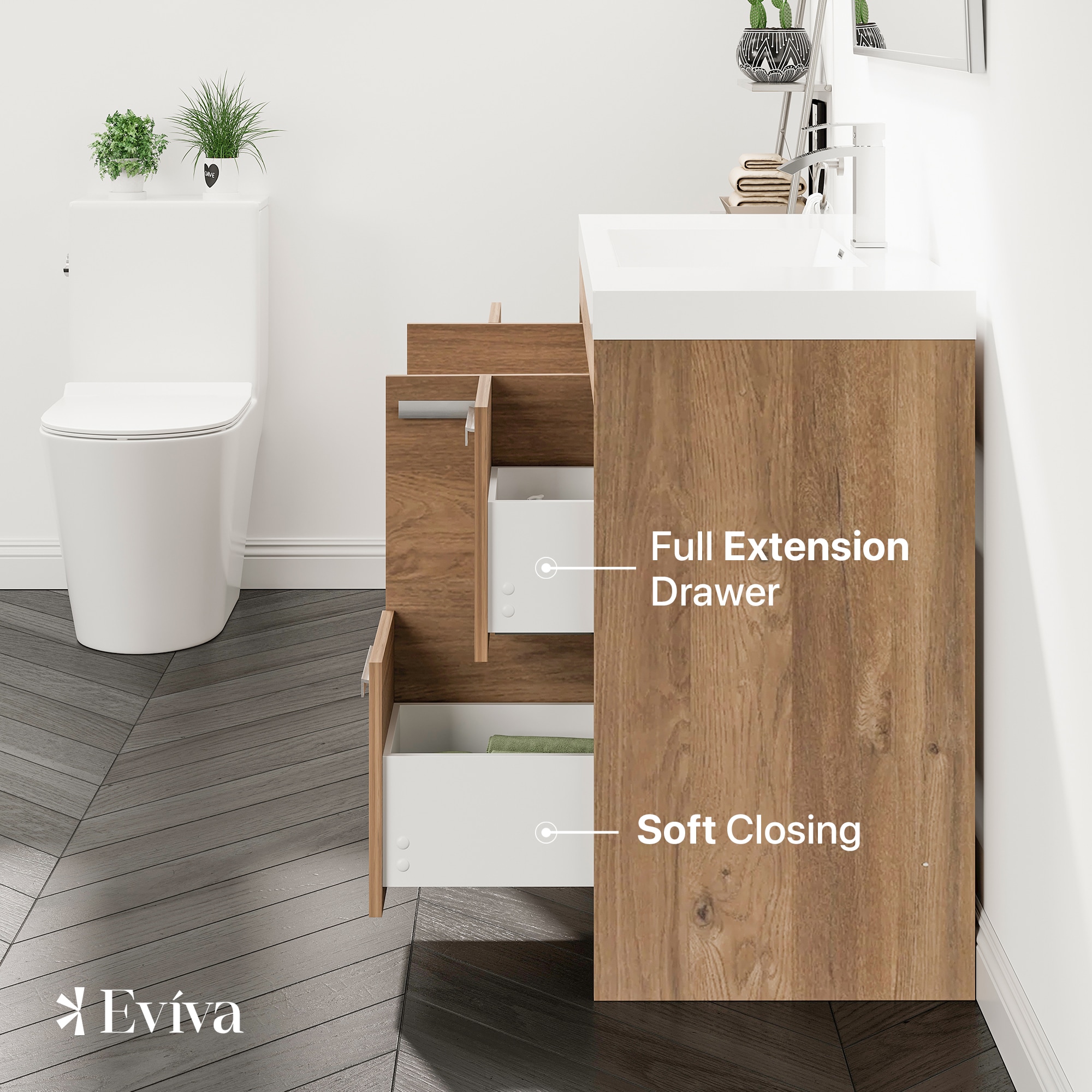 Eviva EVVN1200-8-48NOK Bath-Vanity-Combo - View #5