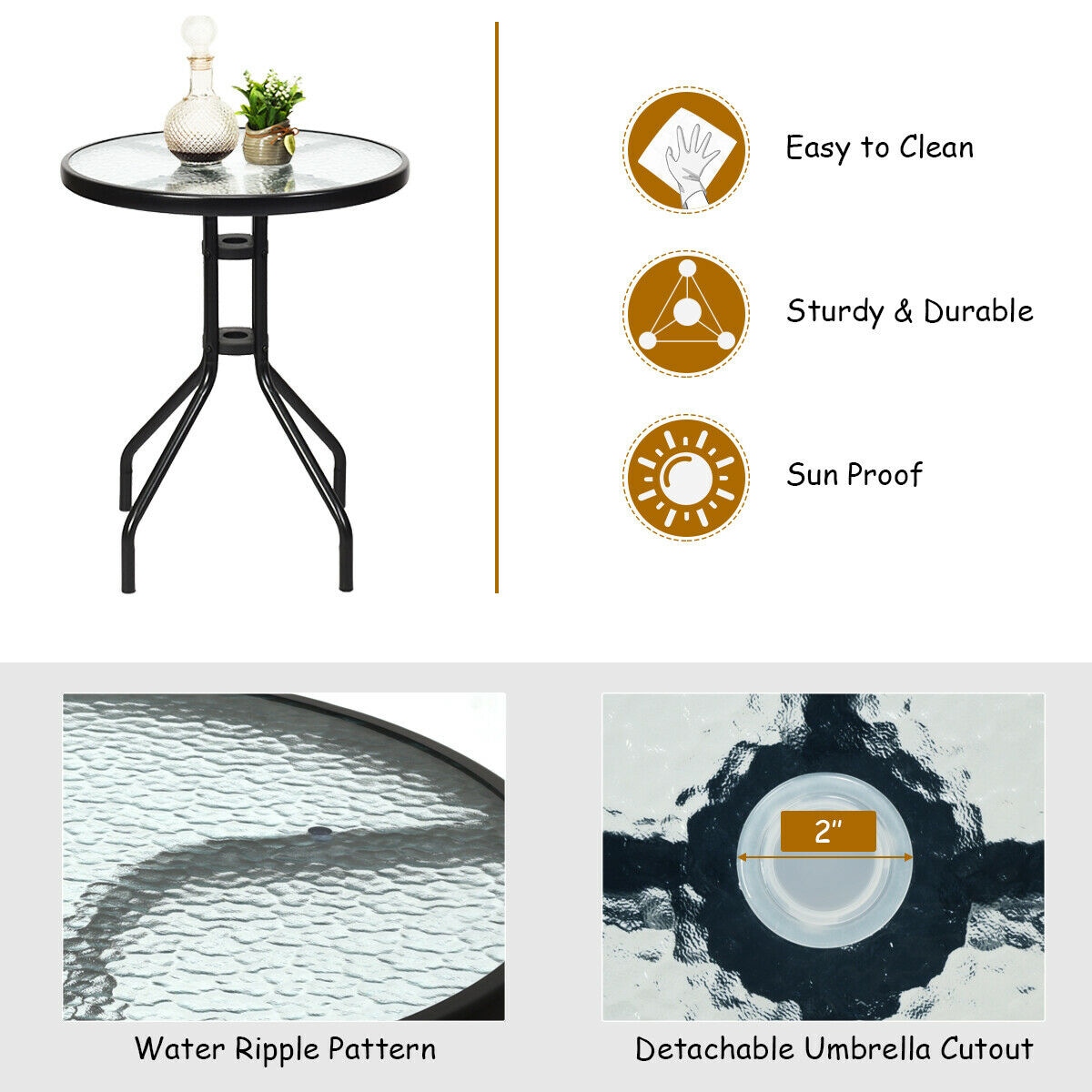 Clihome CWCH-OP70AD339 Patio-Dining-Sets - View #10