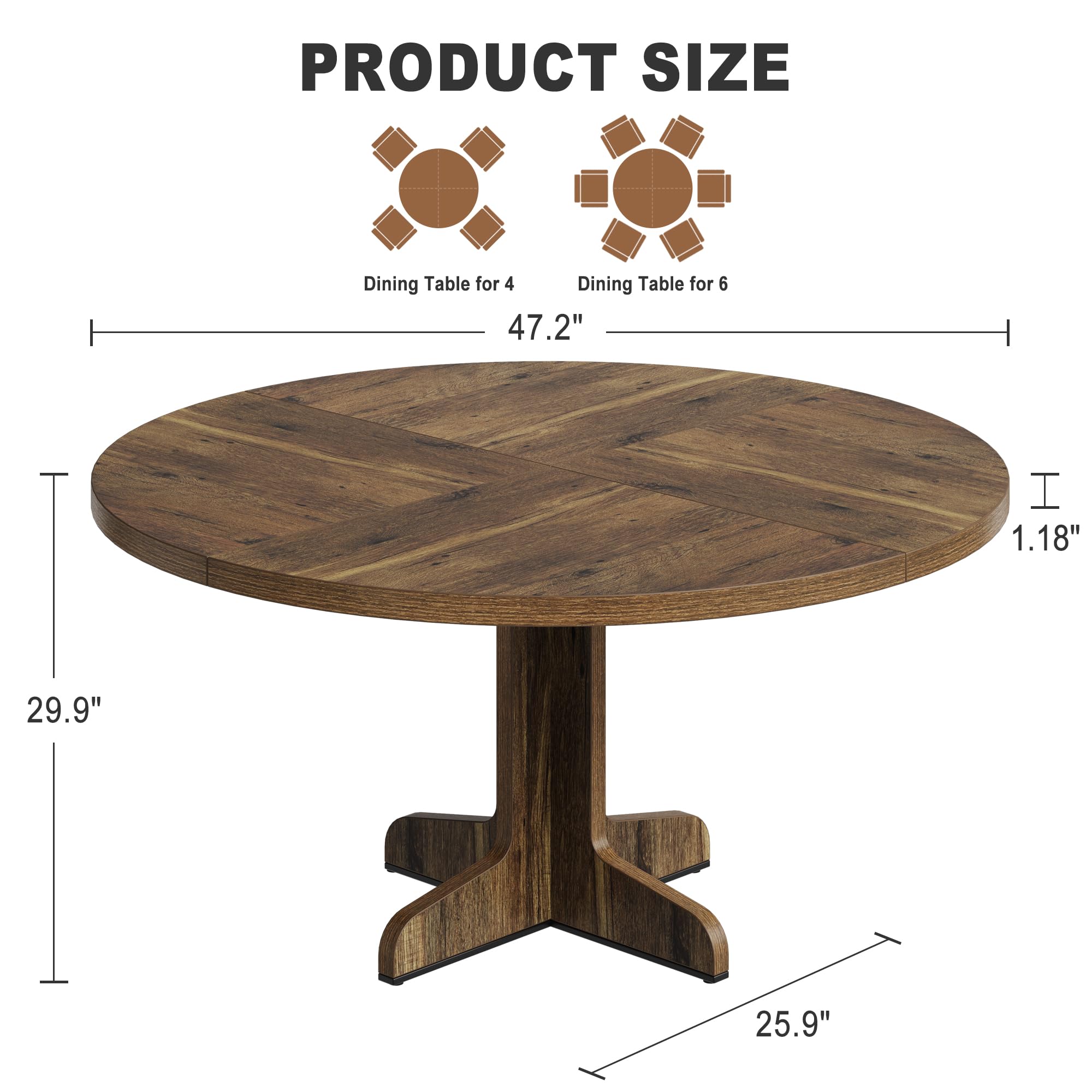 GarveeLife LSLX0330SB193 Dining-Tables - View #2