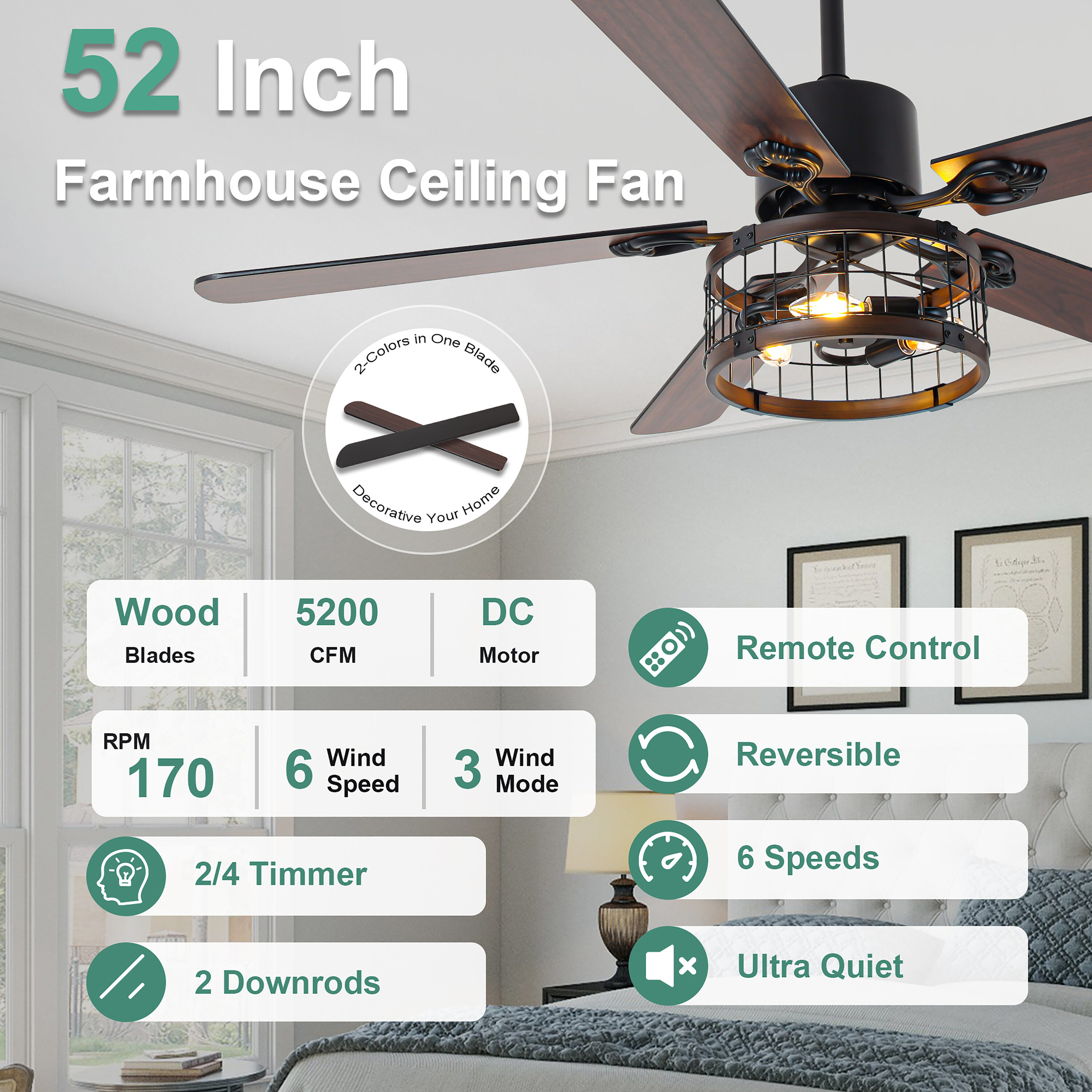 Cusp Barn CS52P20 Ceiling-Fans - View #3