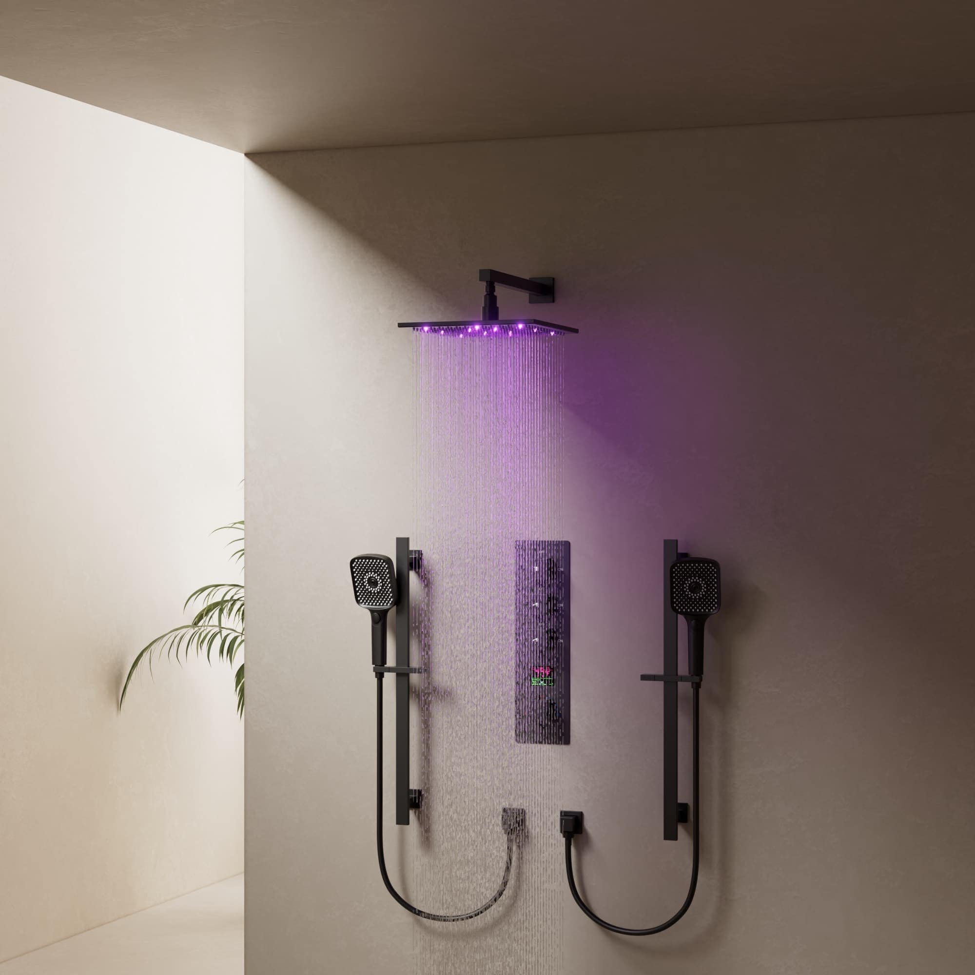 EVERSTEIN SFS-1073-BK12 Showerhead-Bar-Panels - View #16