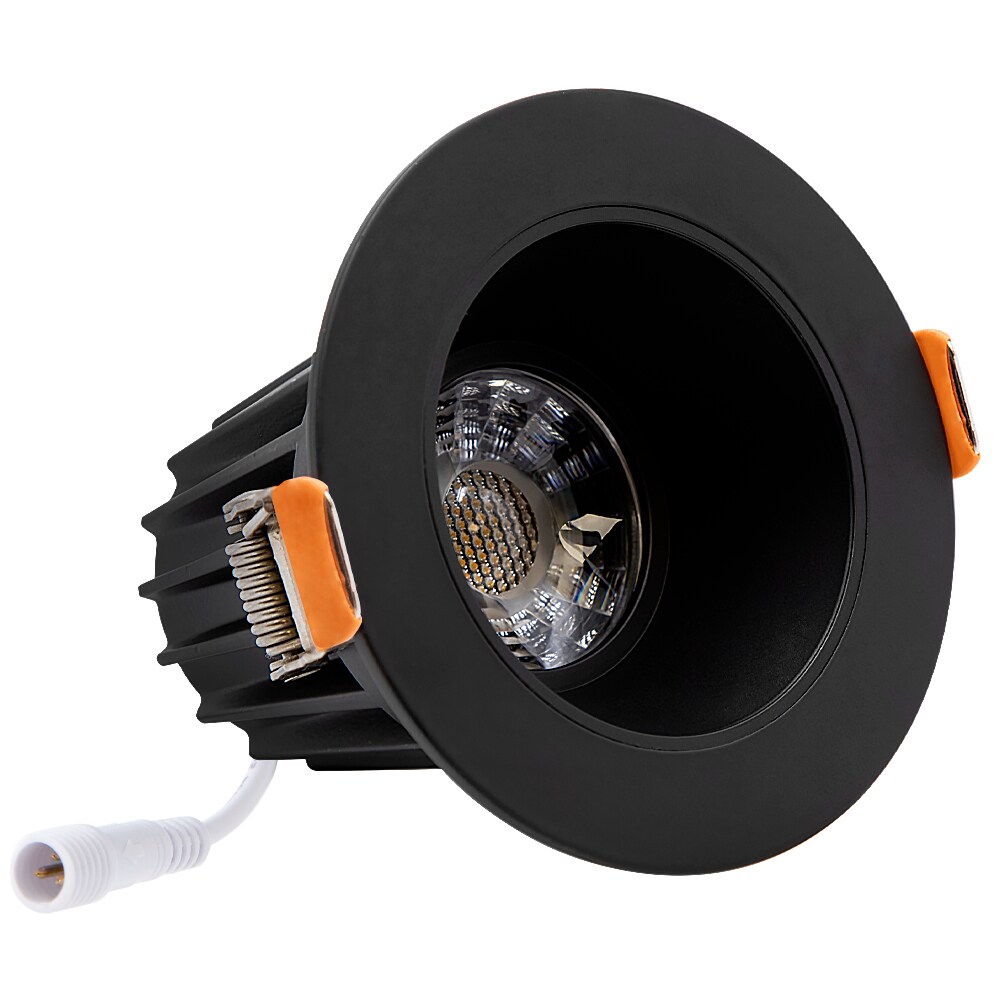 Black Aluminum 2-Inch Ultra-Thin Recessed LED Downlight