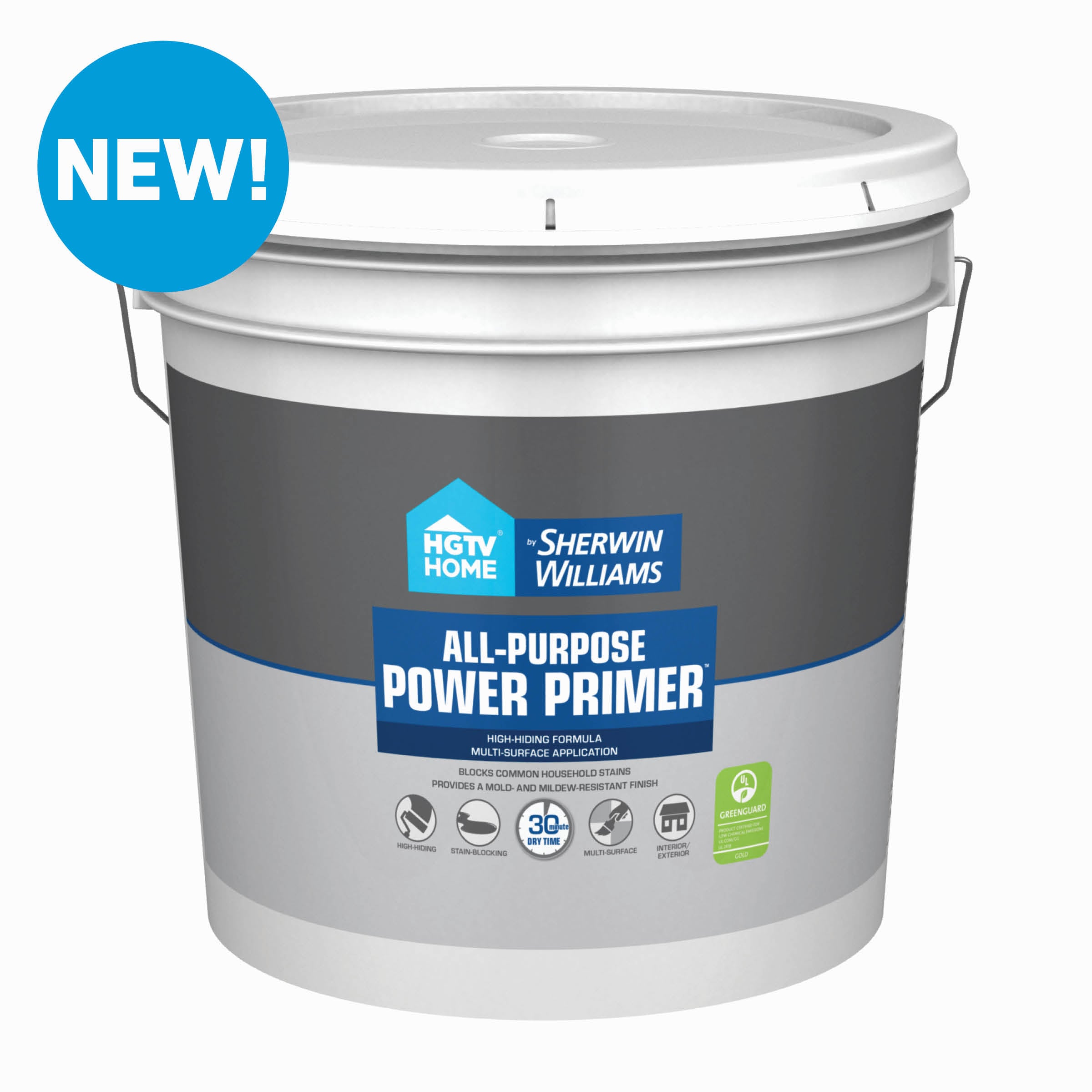HGTV HOME by Sherwin-Williams All-Purpose Power Interior/Exterior  Multi-purpose Water-based Wall and Ceiling Primer (2-Gallon) in the Primer  department at