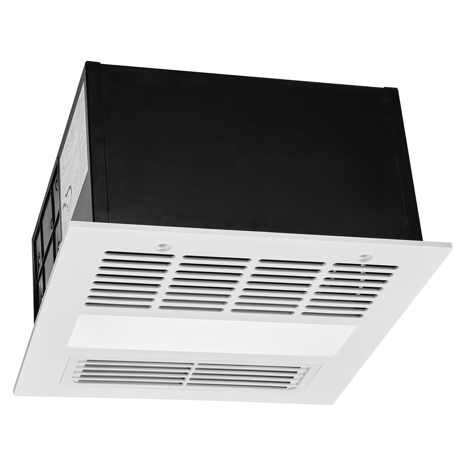 VEVOR - Bathroom Exhaust Fan with Light and Heater. 80-90-110 CFM 1500W Bathroom Vent. 1.5 Sones ...