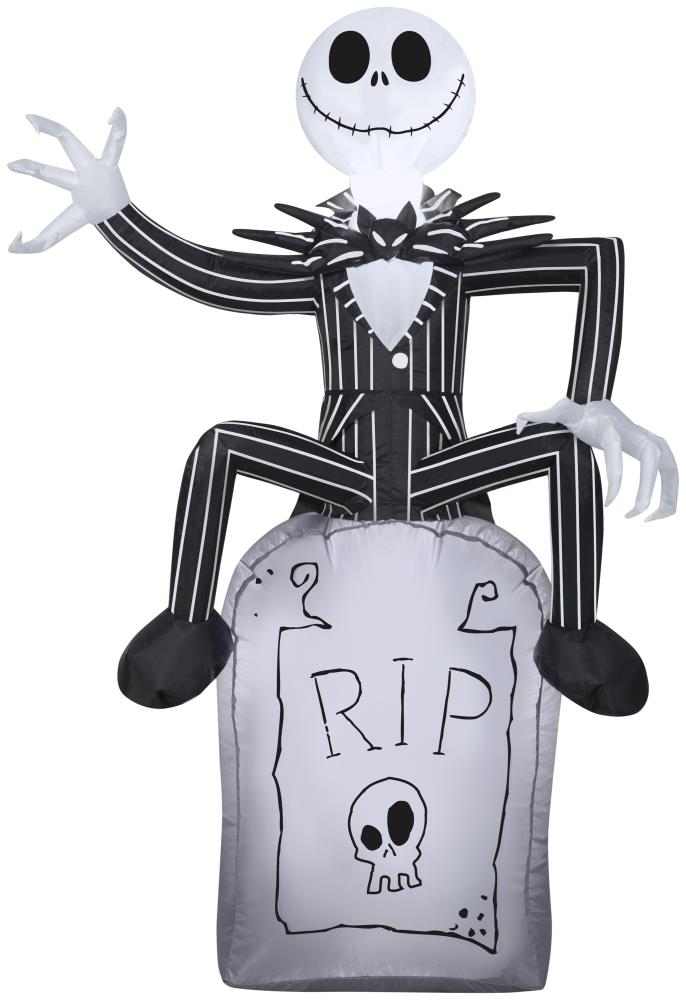 Gemmy The Nightmare Before Christmas Jack Skellington Airblown Inflatable 5.5 FT Tall w/Bonus Repair Patches 