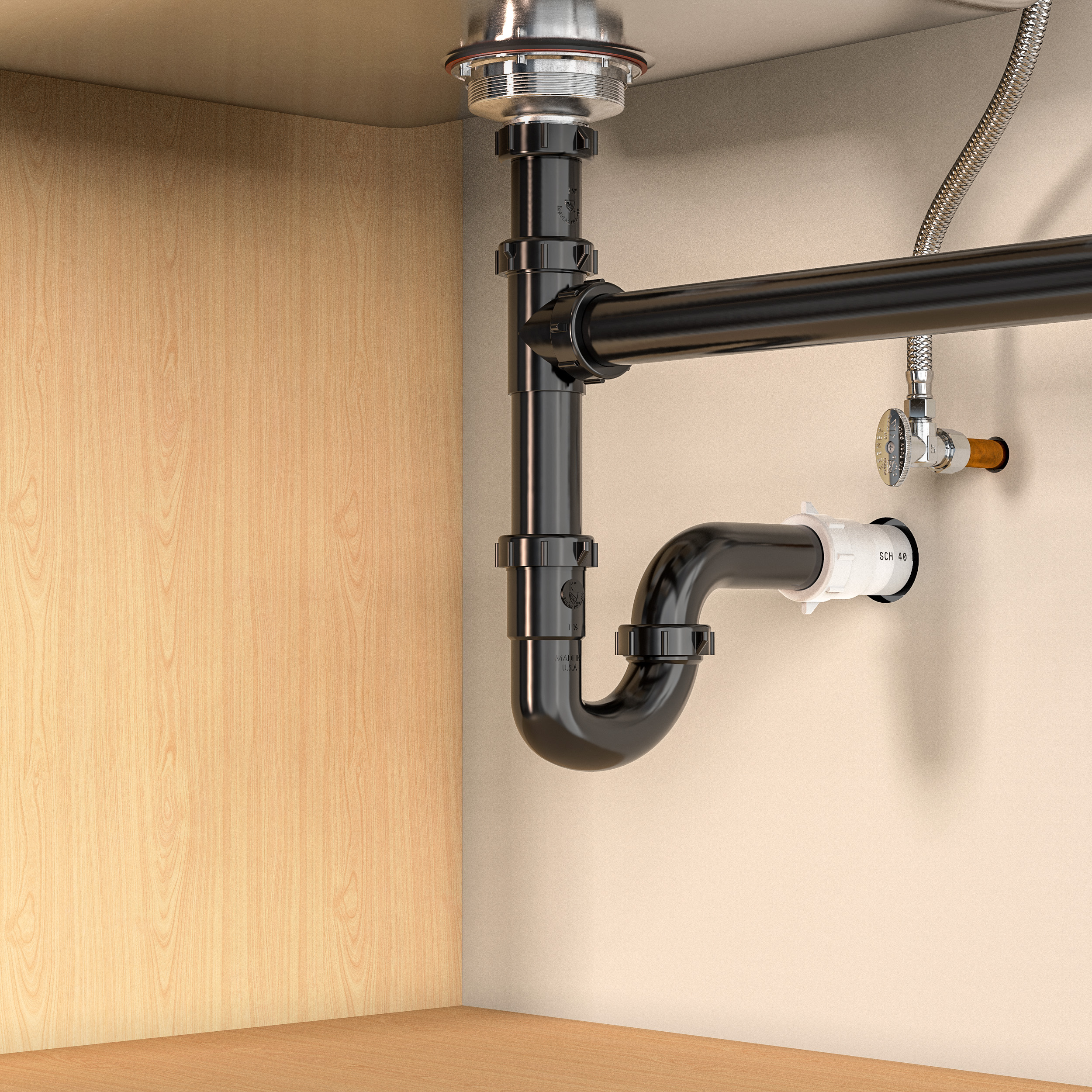 Keeney 66-8BK Under-Sink-Tubular-Drainage - View #3