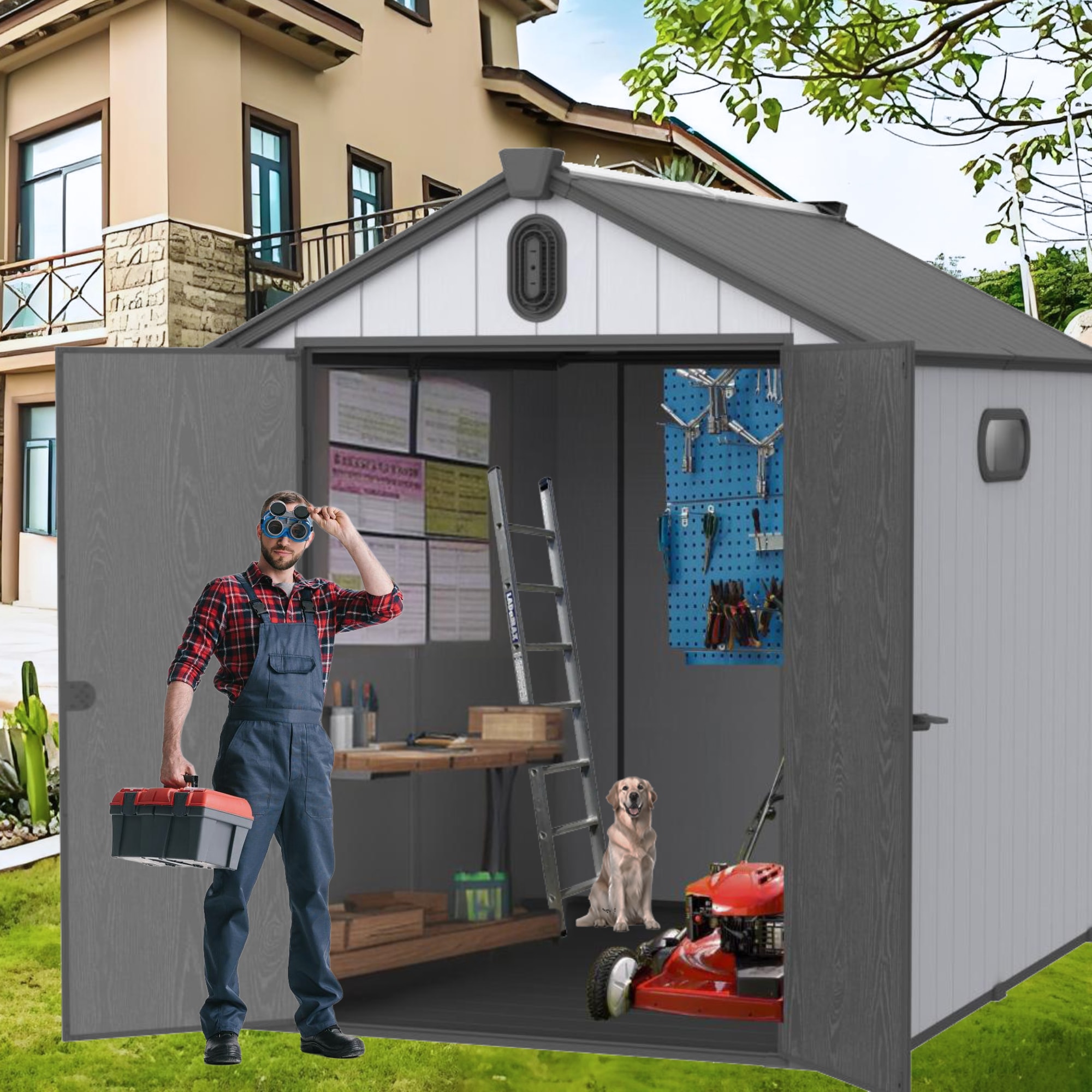Xspracer ML-OS005WS Vinyl-Resin-Storage-Buildings - View #8