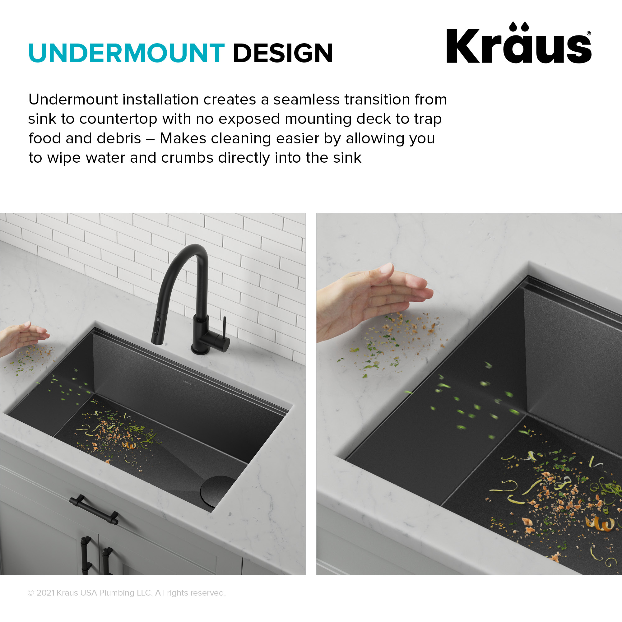 Kraus KWU110-27-PGM Kitchen-Sinks - View #10