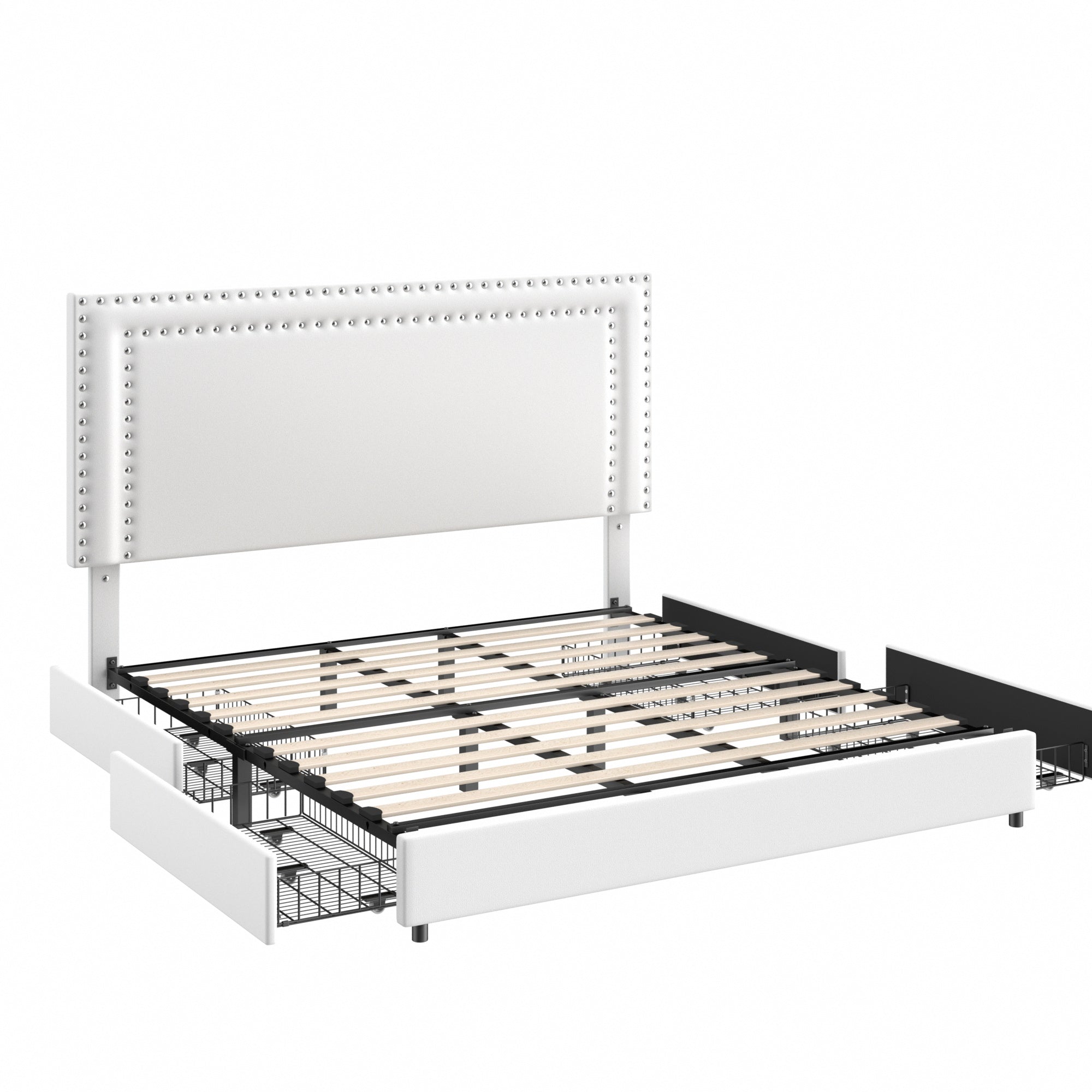 Vecelo LOE-CY-QB05-UP-WHT beds - View #2