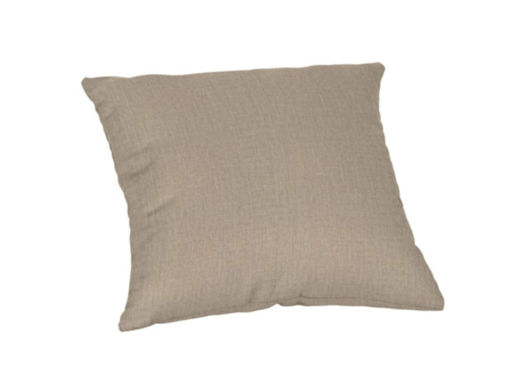 Sunbrella Pillows Solid Gray Square Throw Pillow in the Outdoor