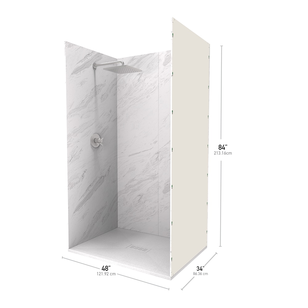 UpHome K1CP1S3448WHARAR Alcove-Shower-Kit - View #2