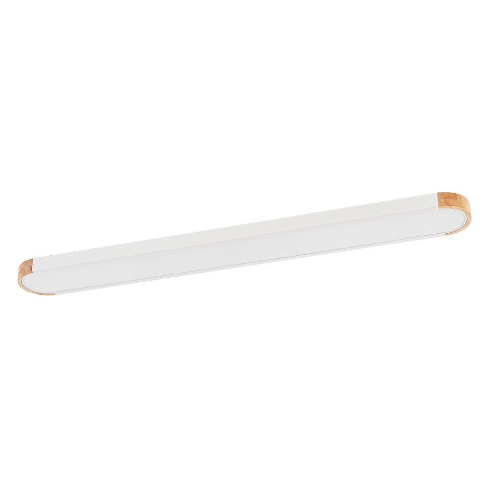 Zicbol J81010000072688 1 -Light 48-in Matte White Flush Mount Light