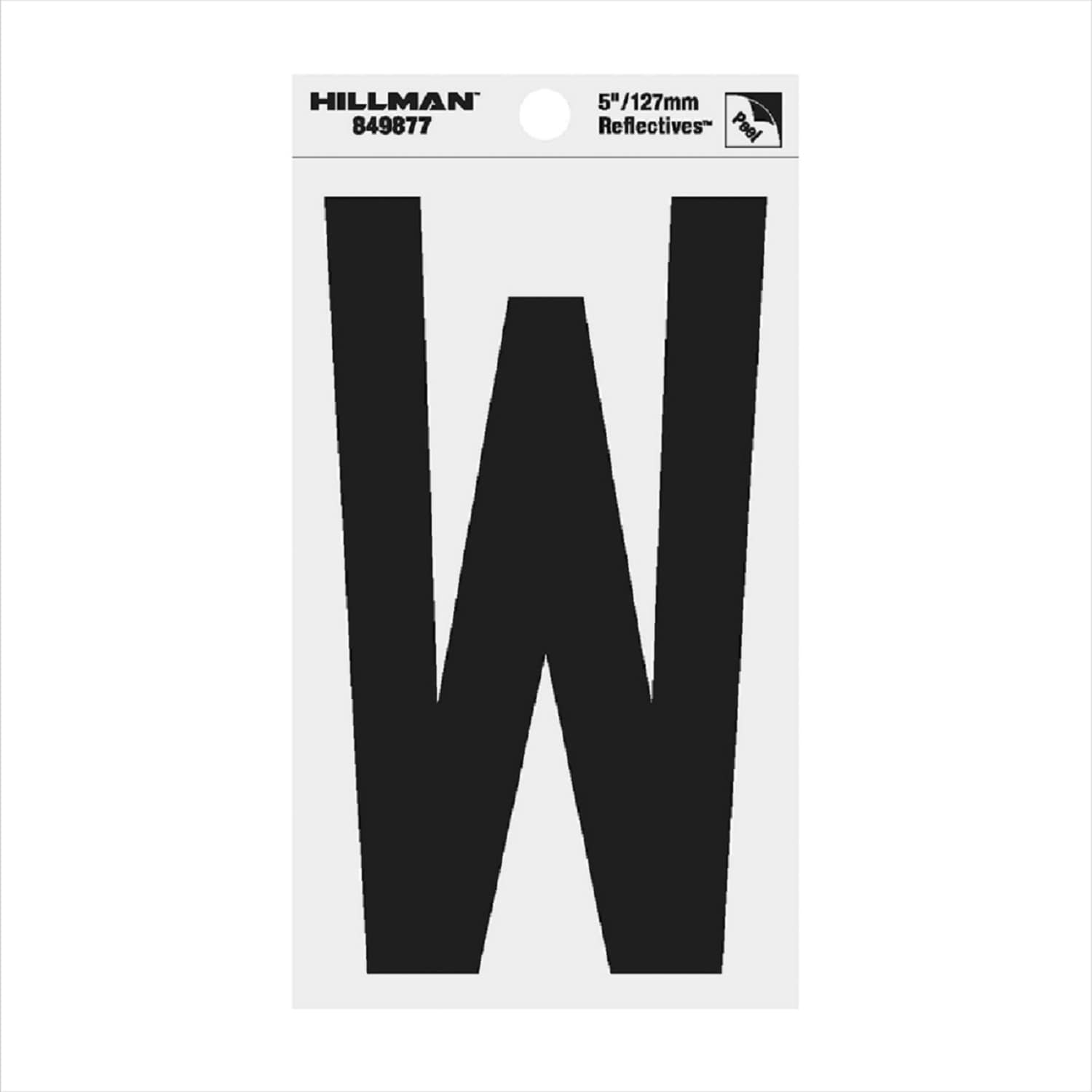 Hillman 849877 5-in Reflective Black W