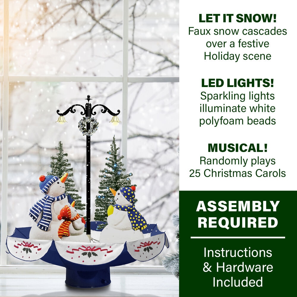 Fraser Hill Farm FSSM029A-BLU Table-Christmas-Decorations - View #2
