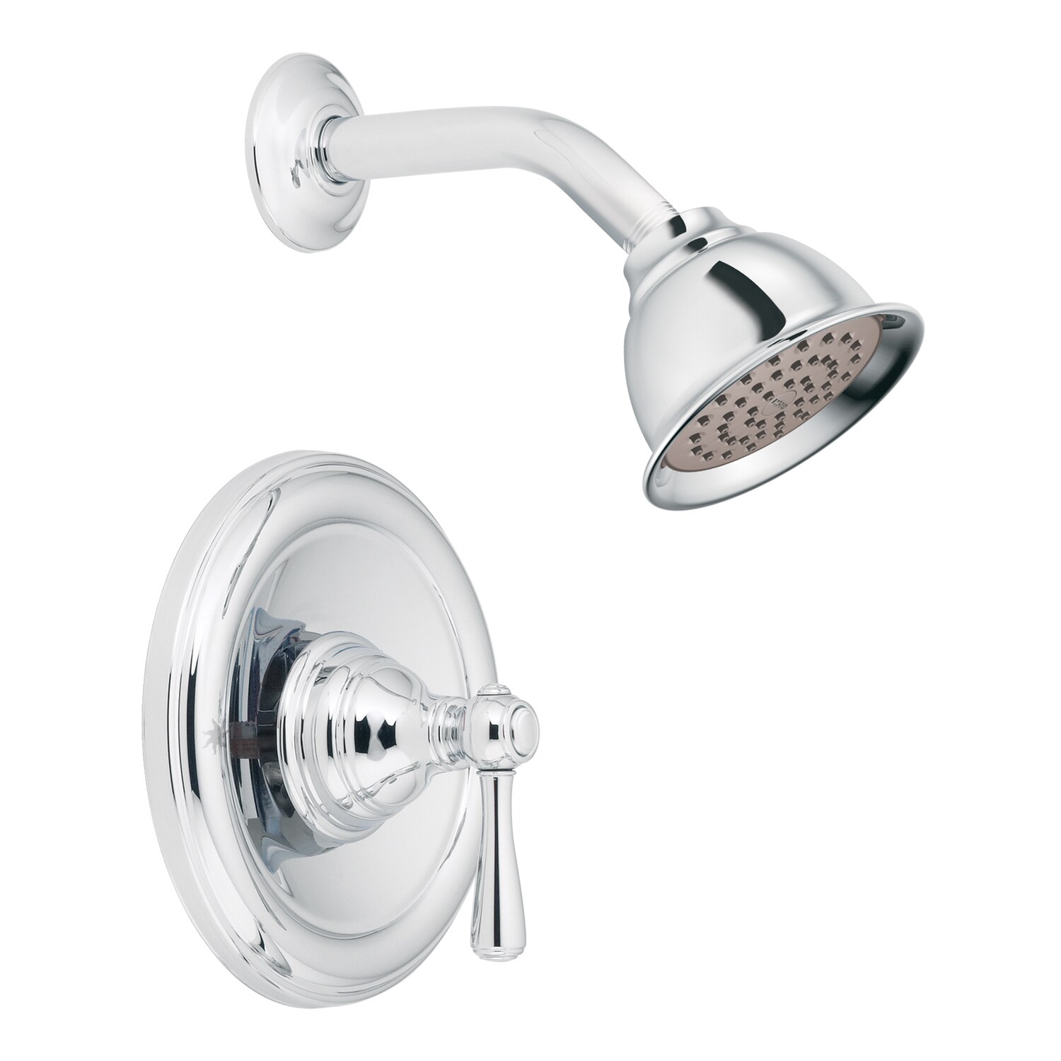 Moen T2112 Kingsley Chrome 1-handle Single function 4.38-Inches Round Bathtub and shower Faucet (Valve Not Included)