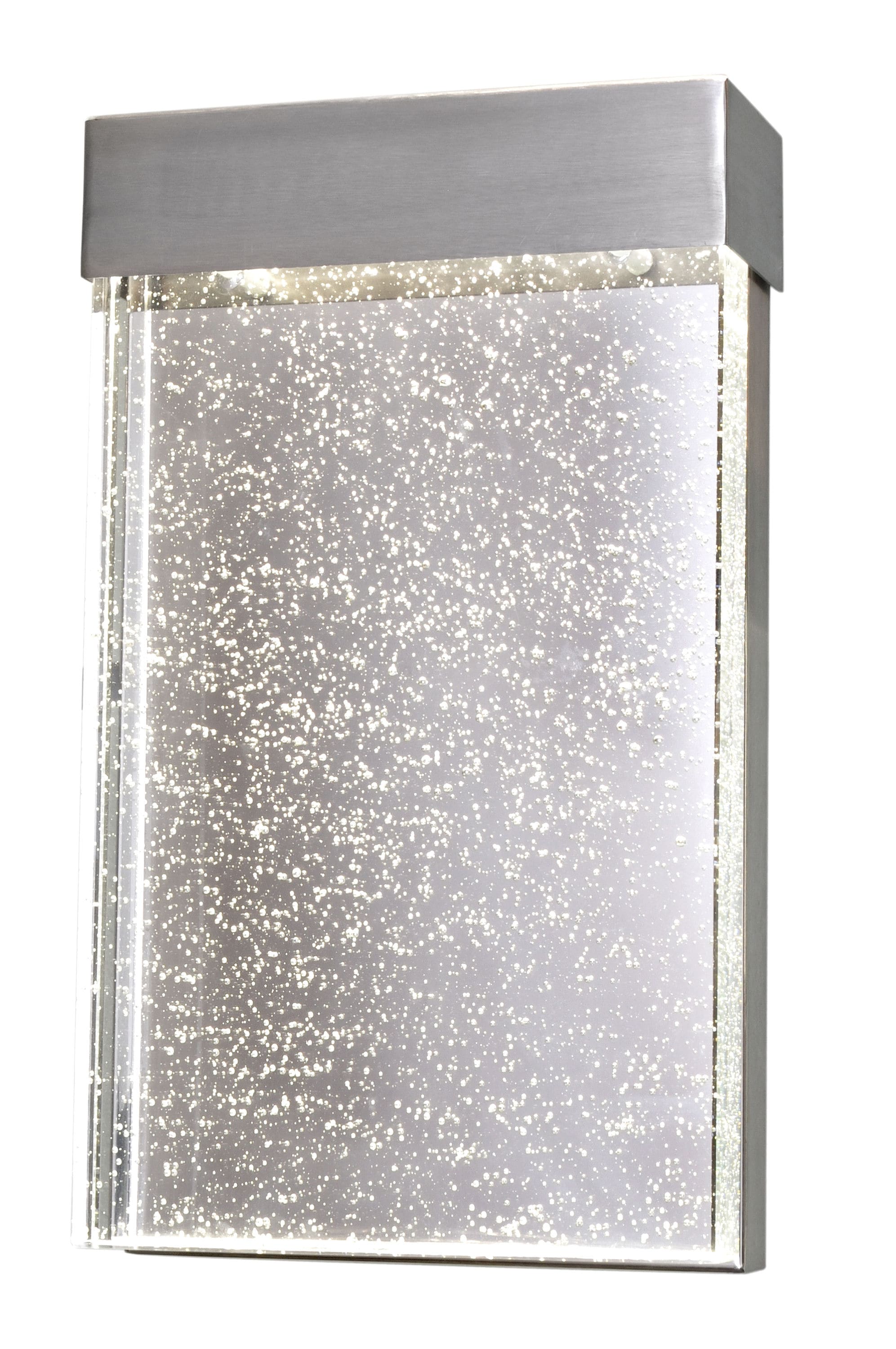 Maxim Lighting 88272BGSST Moda 1 -Light 12-in H Brushed Stainless steel Hardwired Integrated LED Outdoor Wall Light