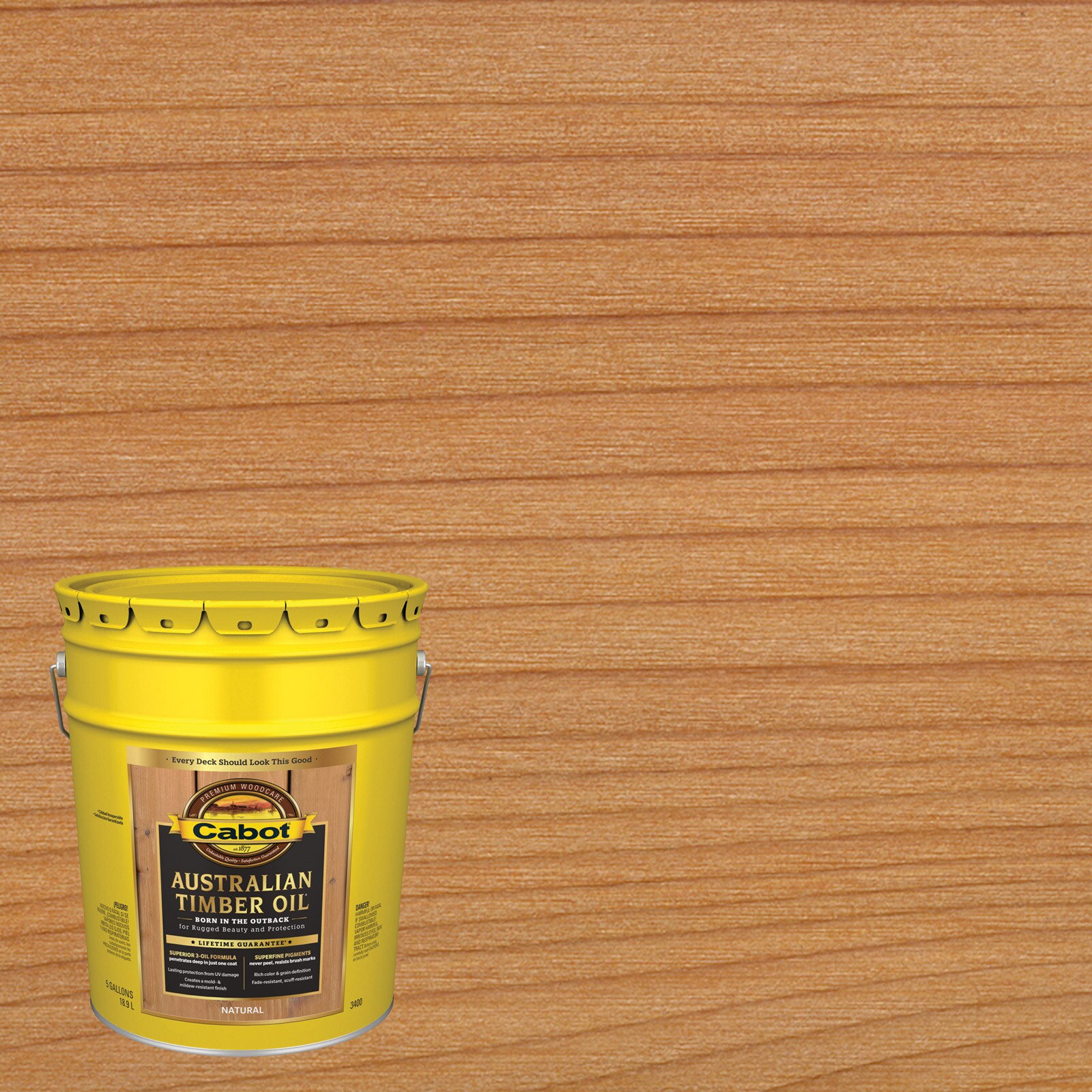 Cabot Wood Toned Stain Sealer Transparent Heartwood Oil-Based Deck And ...