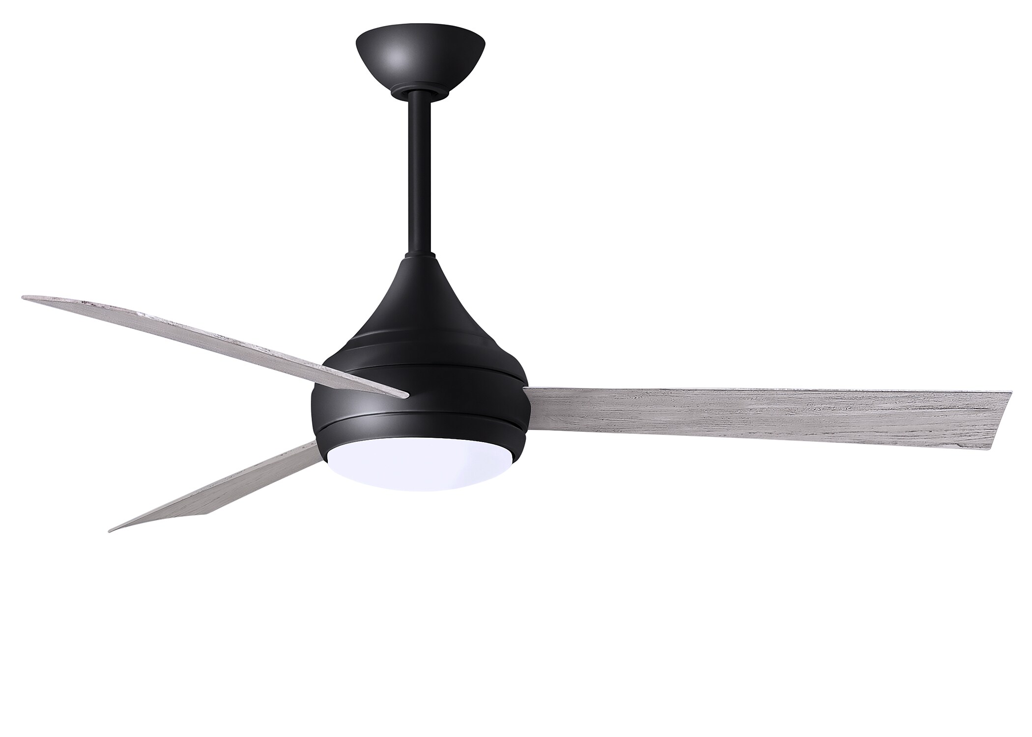 Matthews Fan Company Donaire 52-in Brushed Stainless LED Indoor/Outdoor Ceiling Fan with Remote (3-Blade)