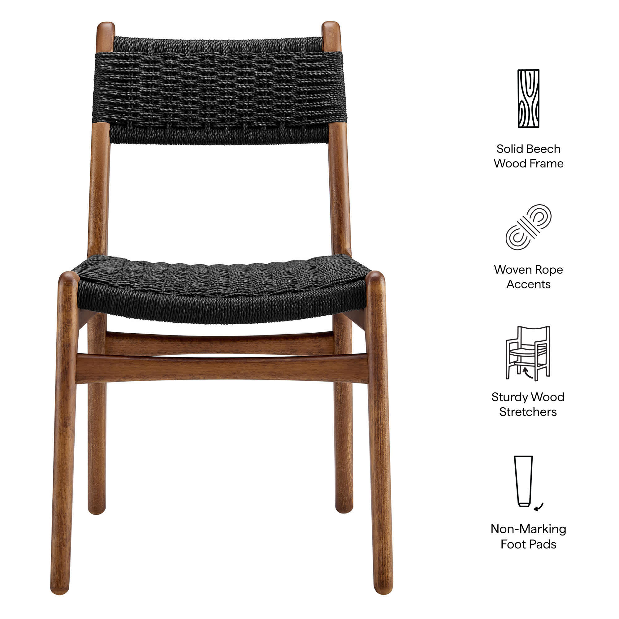 Modway EEI-7836-WAL-BLK Dining-Chairs - View #2