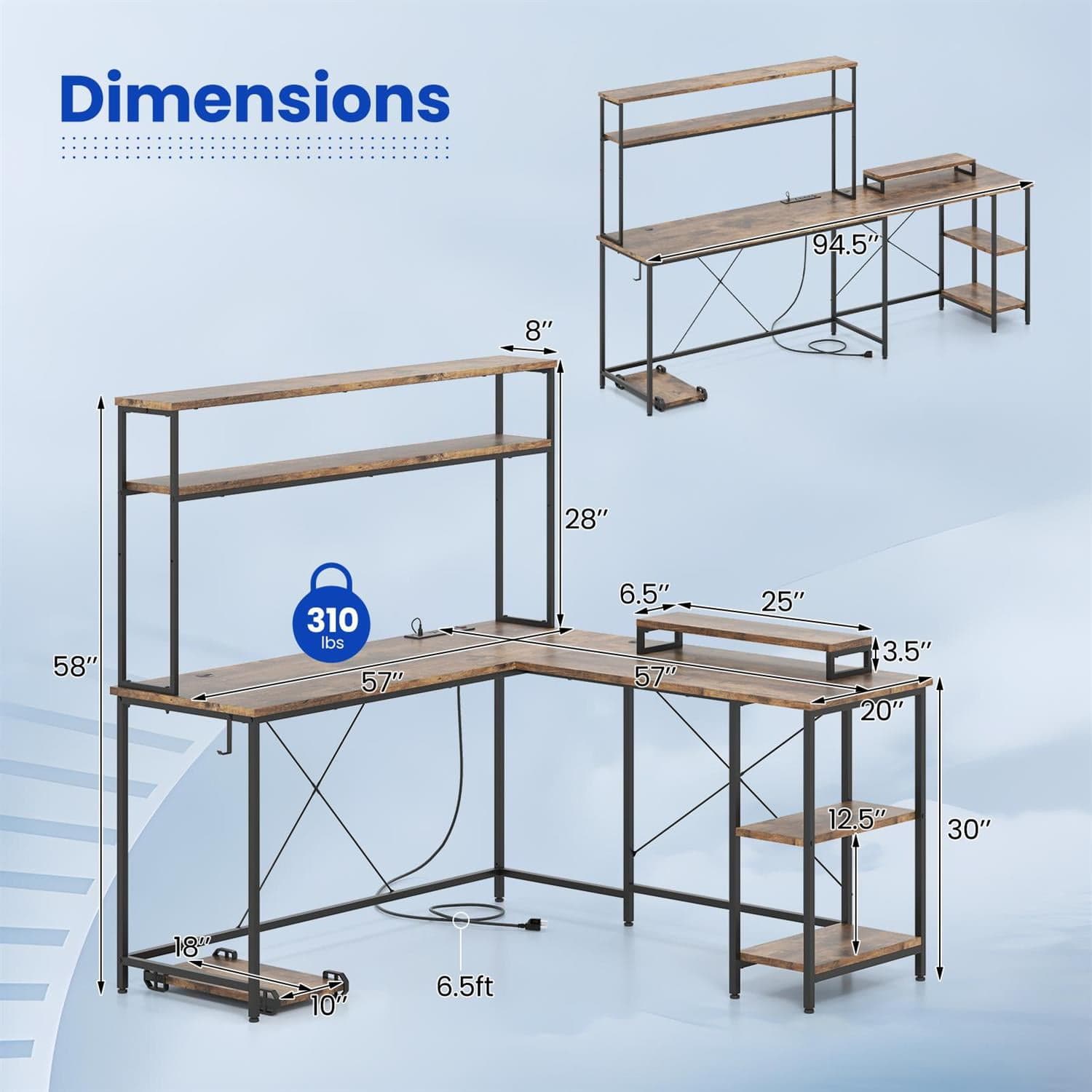 VERYKE 3871217202672 desks - View #2